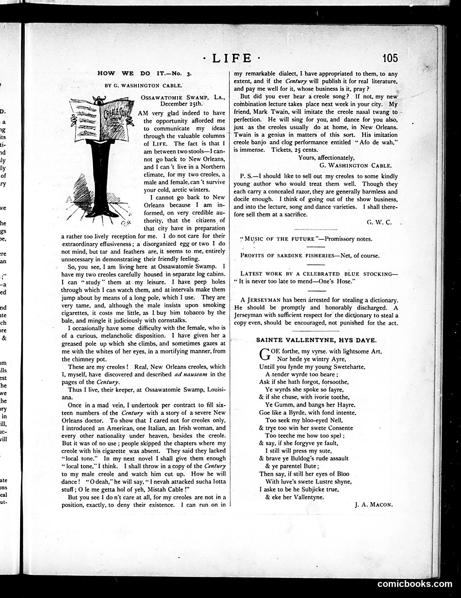 Life — February 19, 1885 — page 7: Life, 1885-02-19