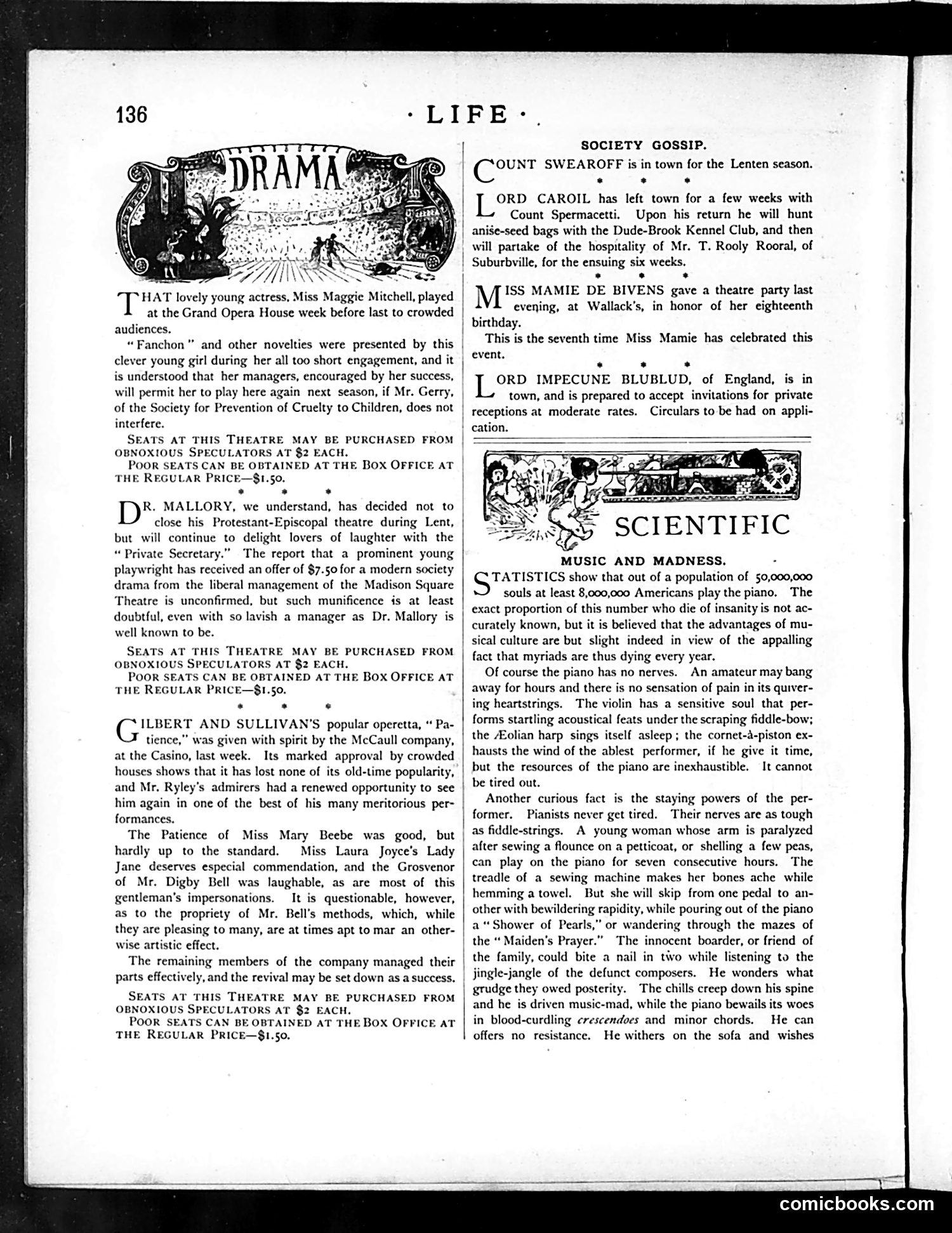 Life — March 5, 1885 — page 10: Life, 1885-03-05