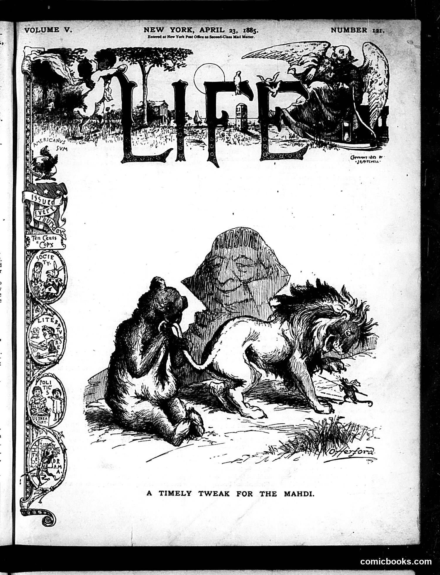 Life — April 23, 1885 — page 1: Life, 1885-04-23