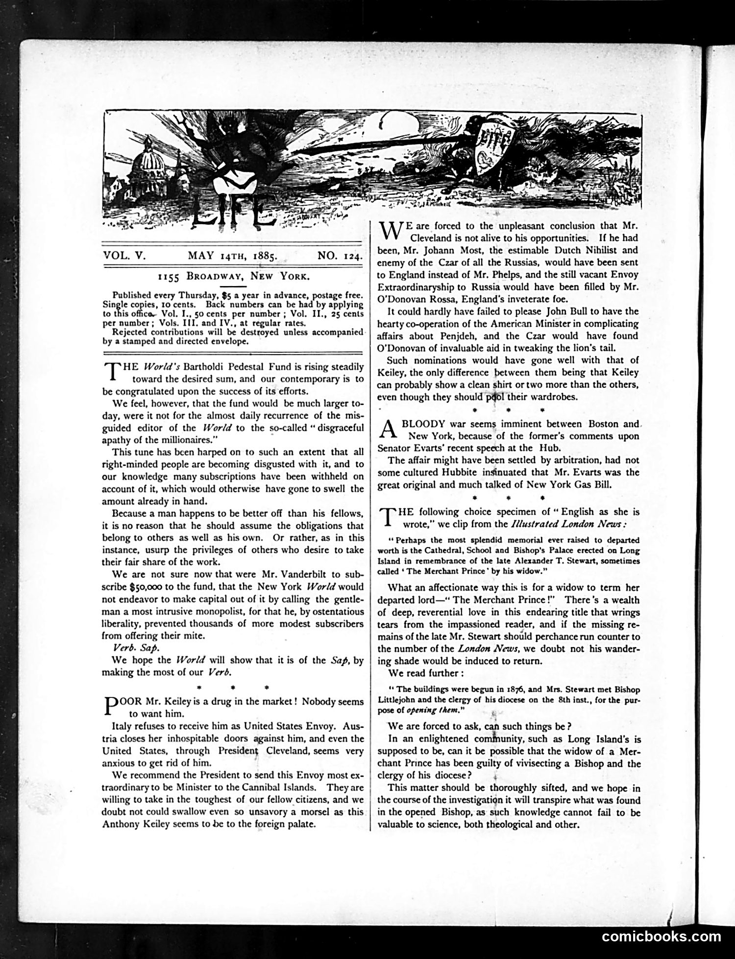 Life — May 14, 1885 — page 2: Life, 1885-05-14