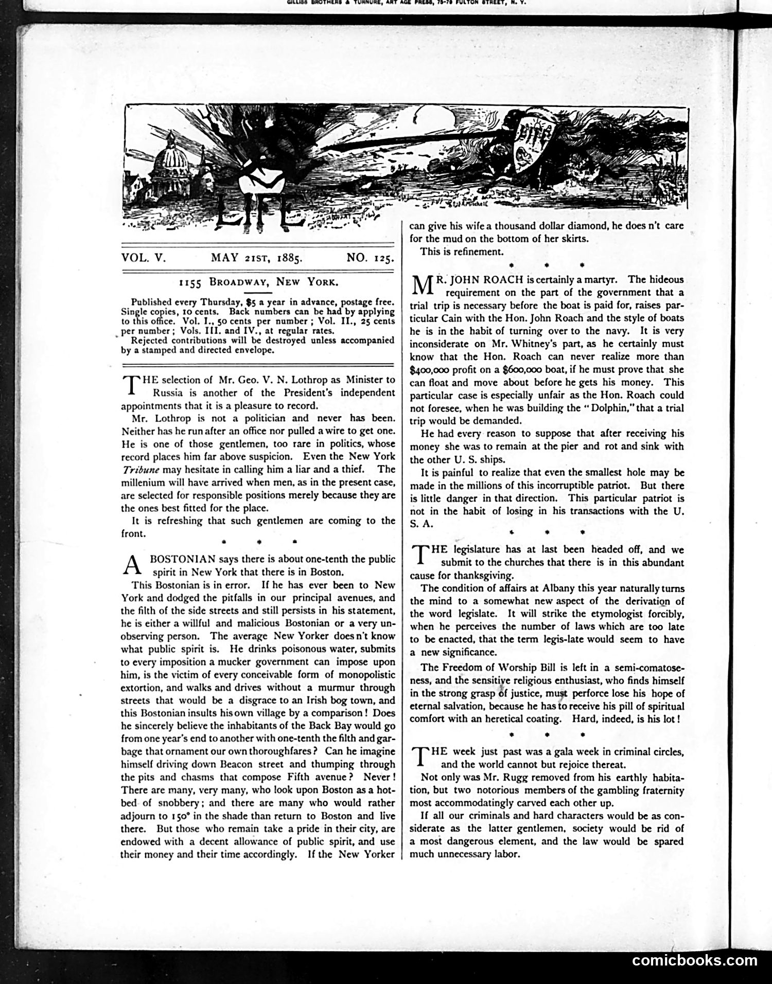 Life — May 21, 1885 — page 2: Life, 1885-05-21