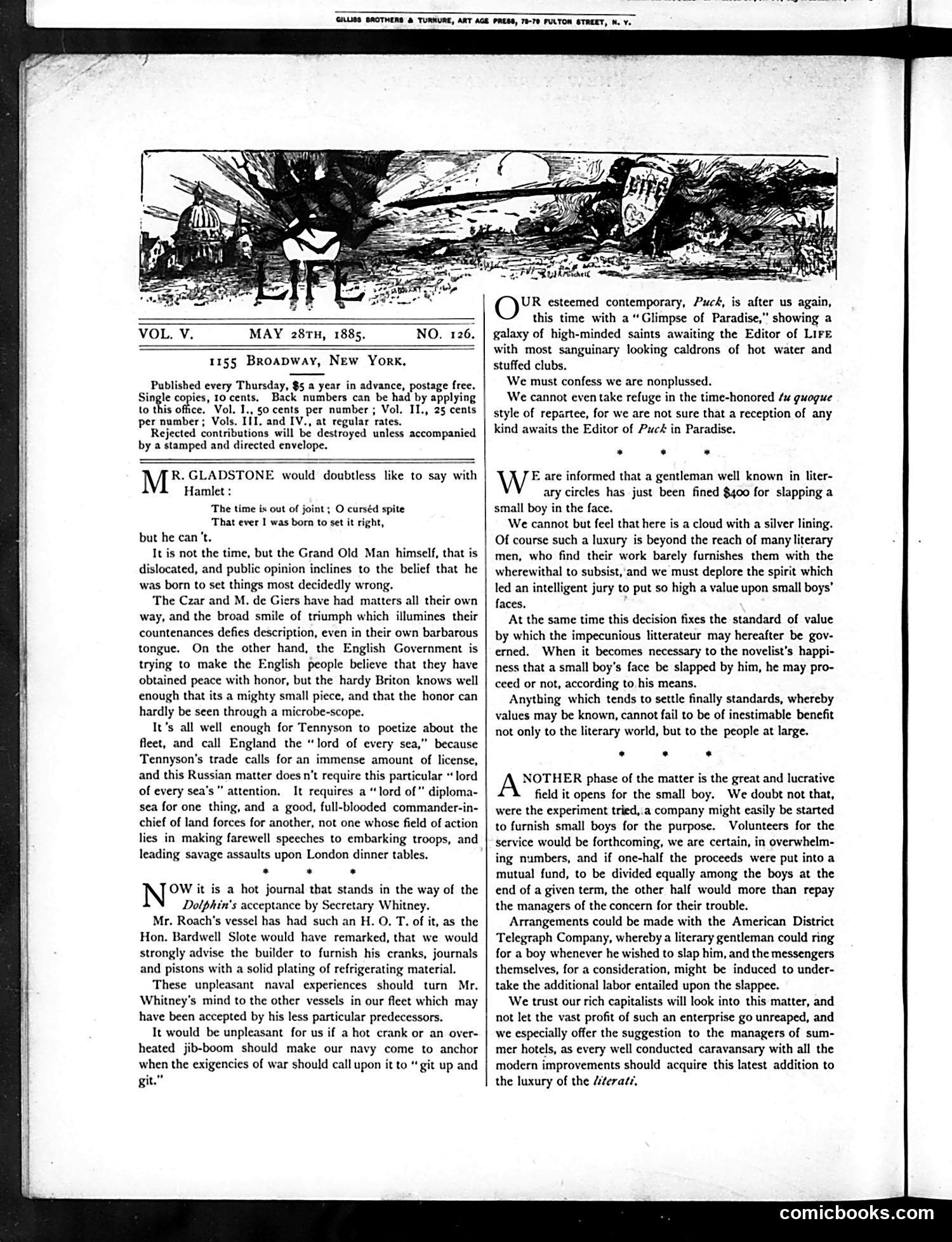 Life — May 28, 1885 — page 2: Life, 1885-05-28