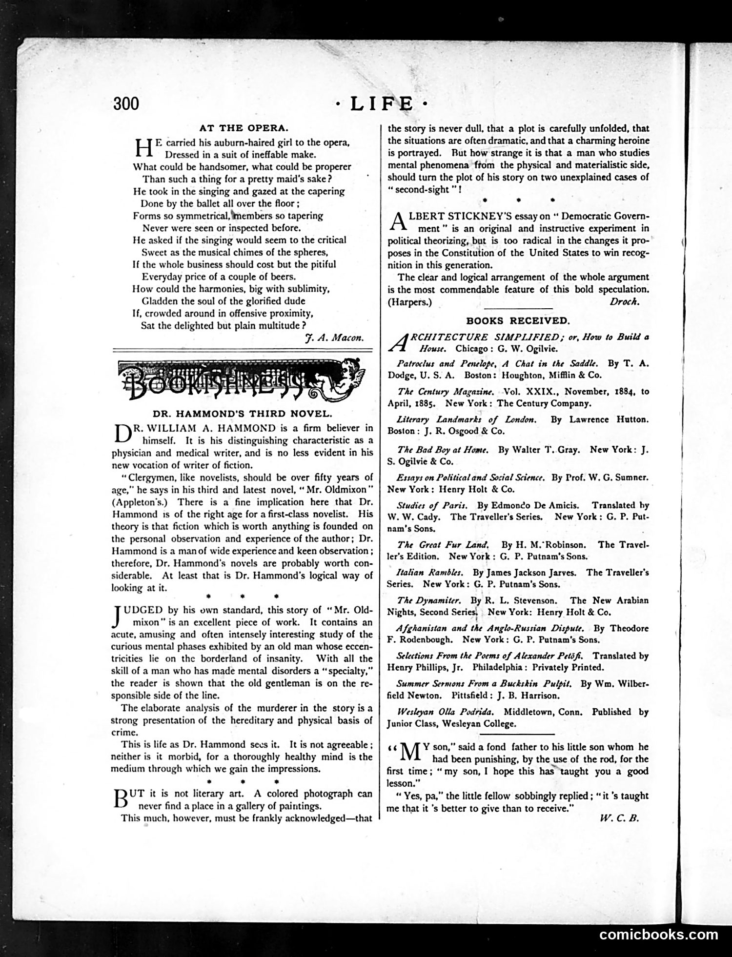 Life — May 28, 1885 — page 6: Life, 1885-05-28