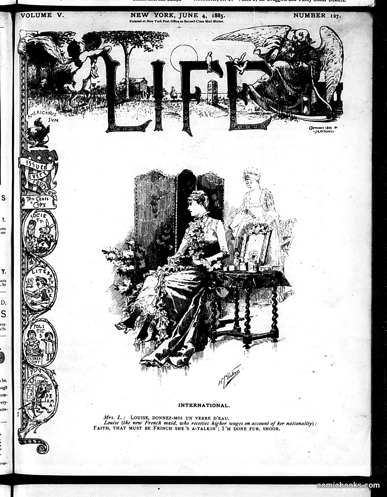 Life — June 4, 1885 — page 1: Life, 1885-06-04