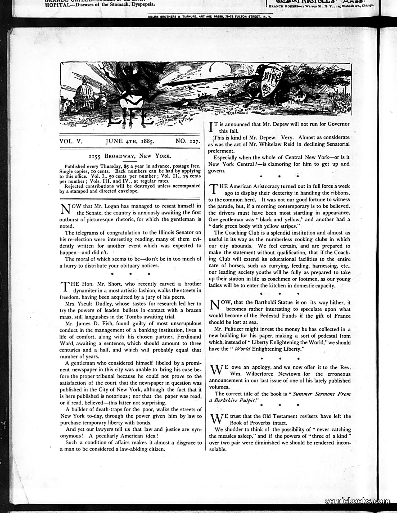 Life — June 4, 1885 — page 2: Life, 1885-06-04
