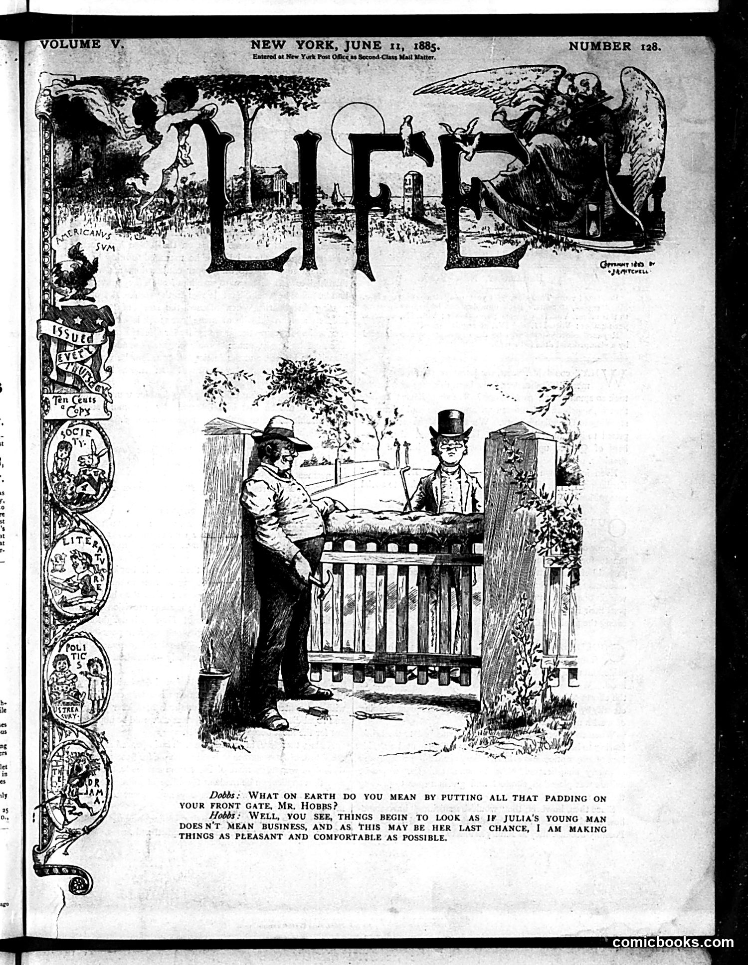 Life — June 11, 1885 — page 1: Life, 1885-06-11
