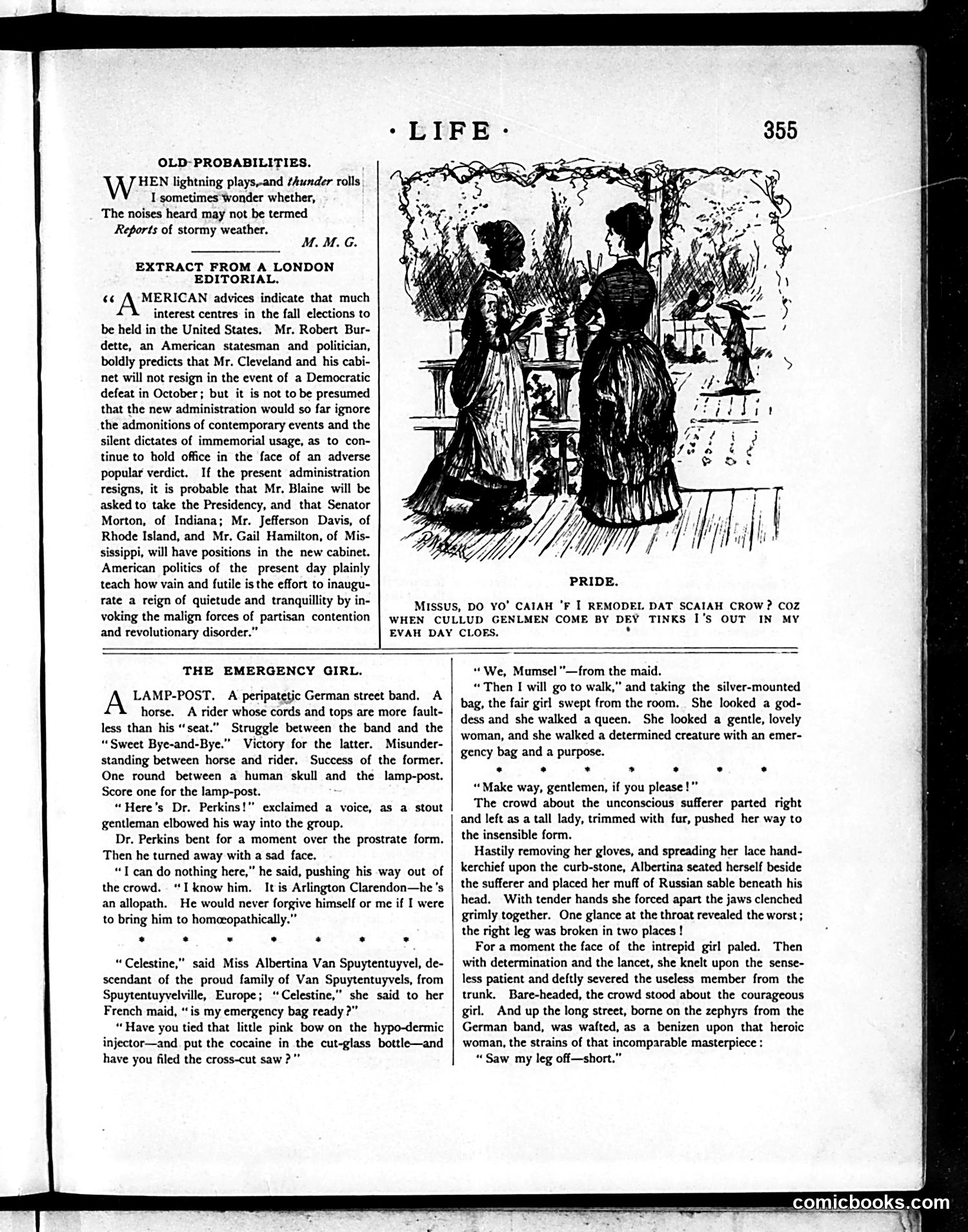 Life — June 25, 1885 — page 5: Life, 1885-06-25