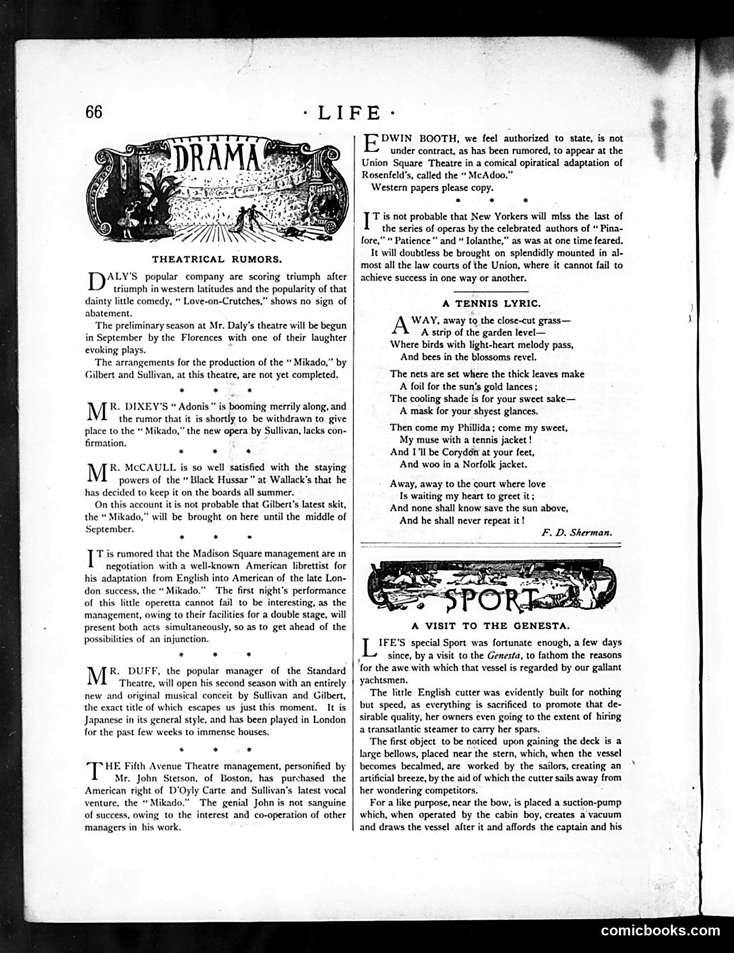 Life — July 30, 1885 — page 10: Life, 1885-07-30