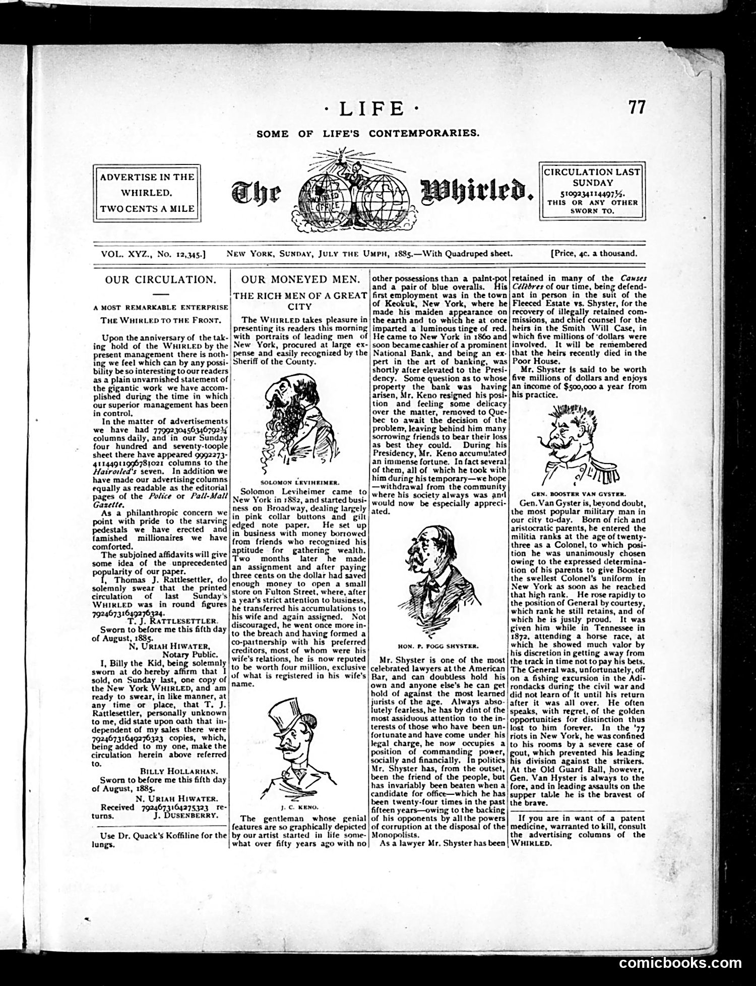 Life — August 6, 1885 — page 7: Life, 1885-08-06