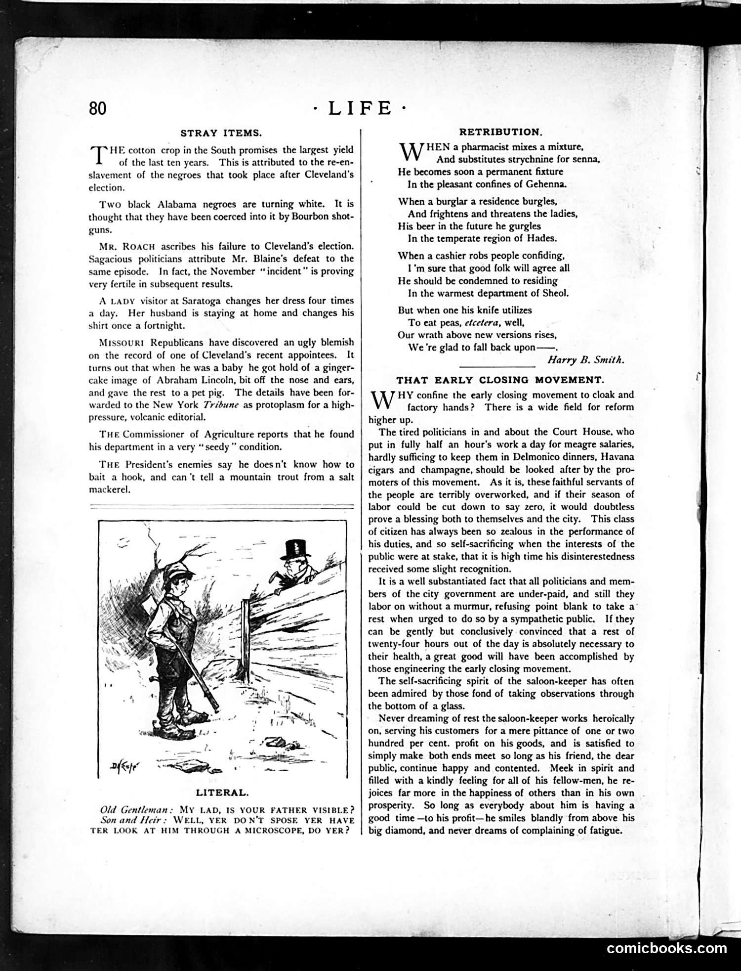Life — August 6, 1885 — page 10: Life, 1885-08-06