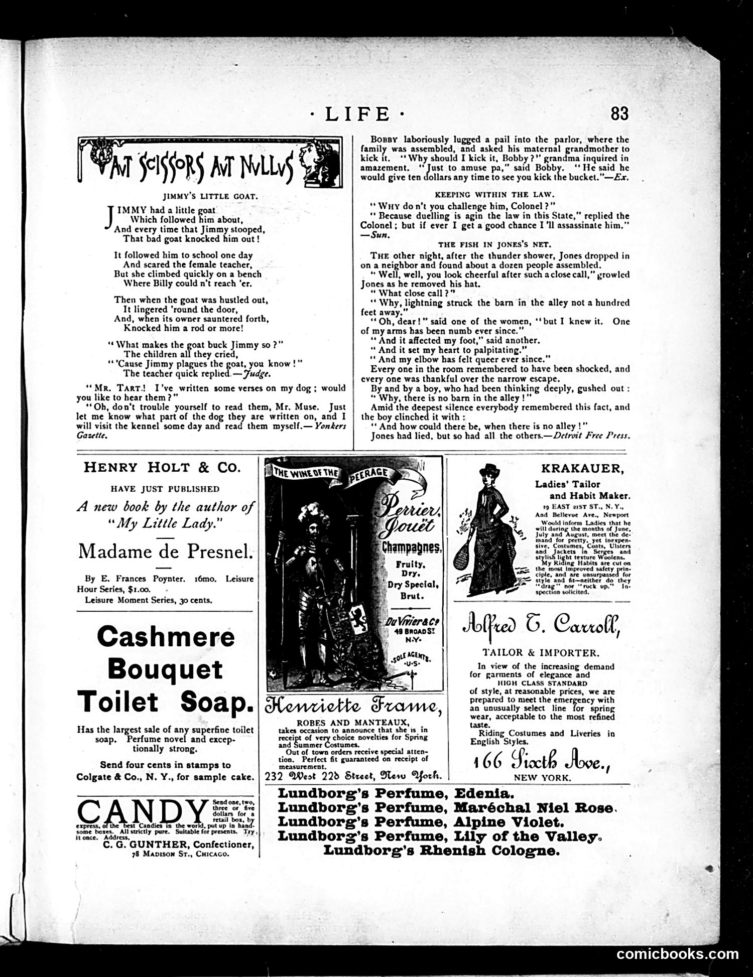 Life — August 6, 1885 — page 13: Life, 1885-08-06