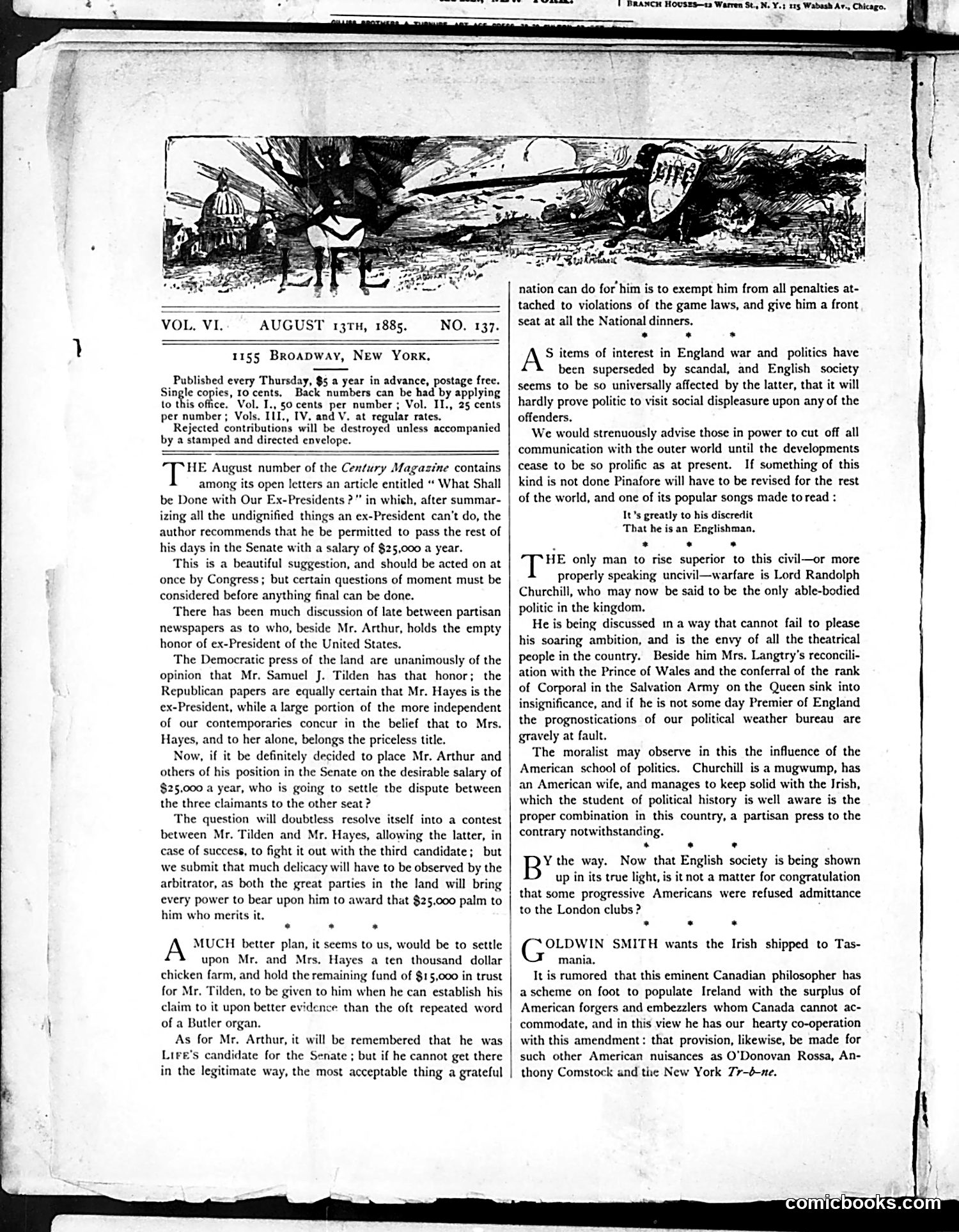 Life — August 13, 1885 — page 2: Life, 1885-08-13
