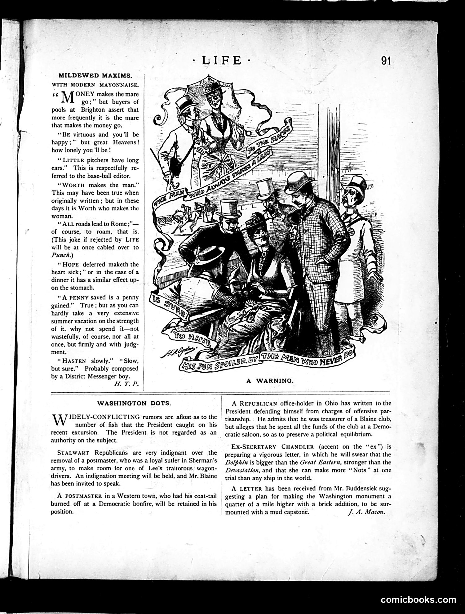 Life — August 13, 1885 — page 7: Life, 1885-08-13