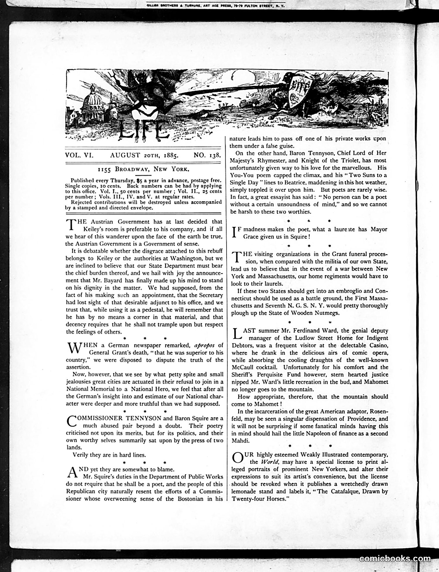 Life — August 20, 1885 — page 2: Life, 1885-08-20