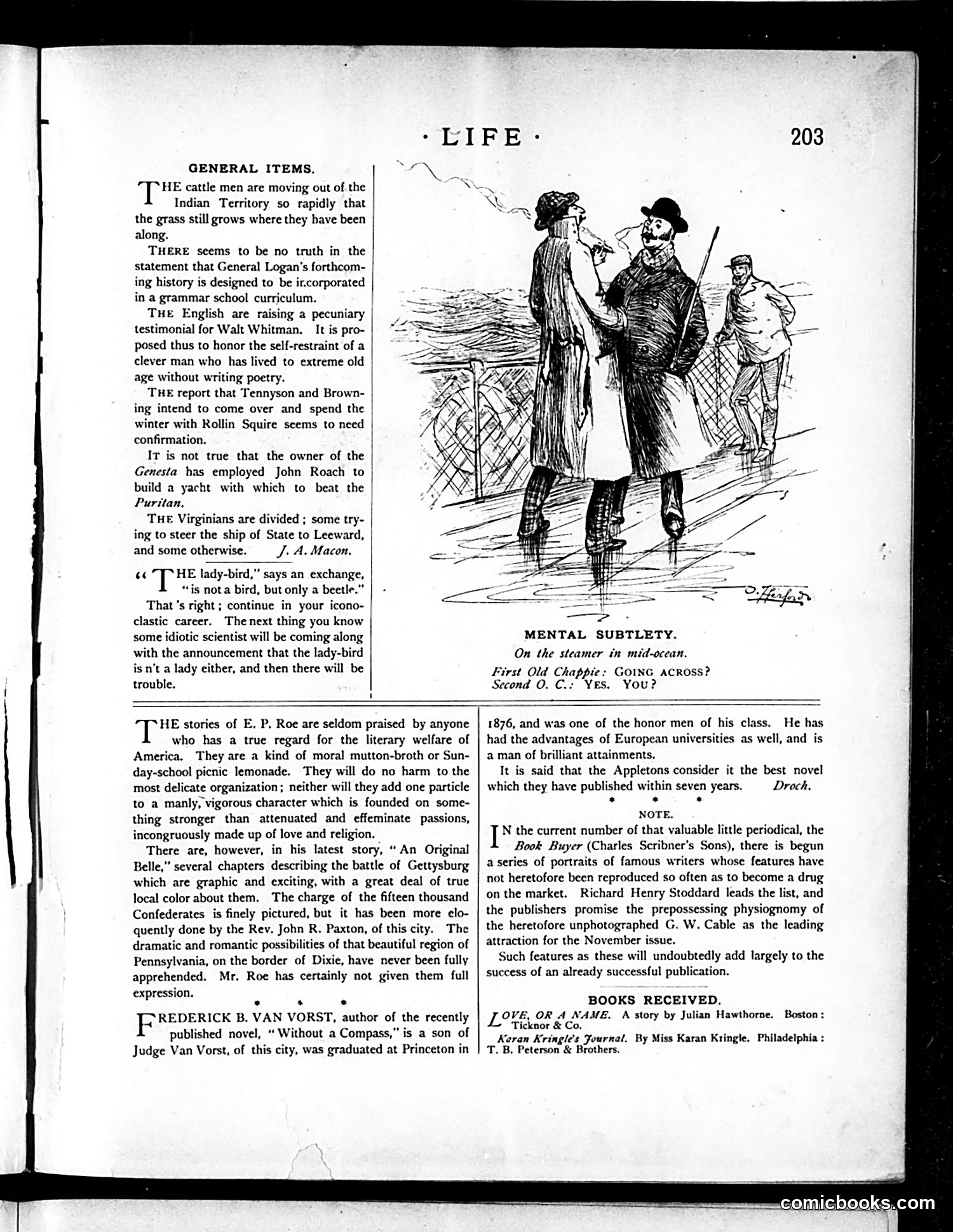 Life — October 8, 1885 — page 7: Life, 1885-10-08