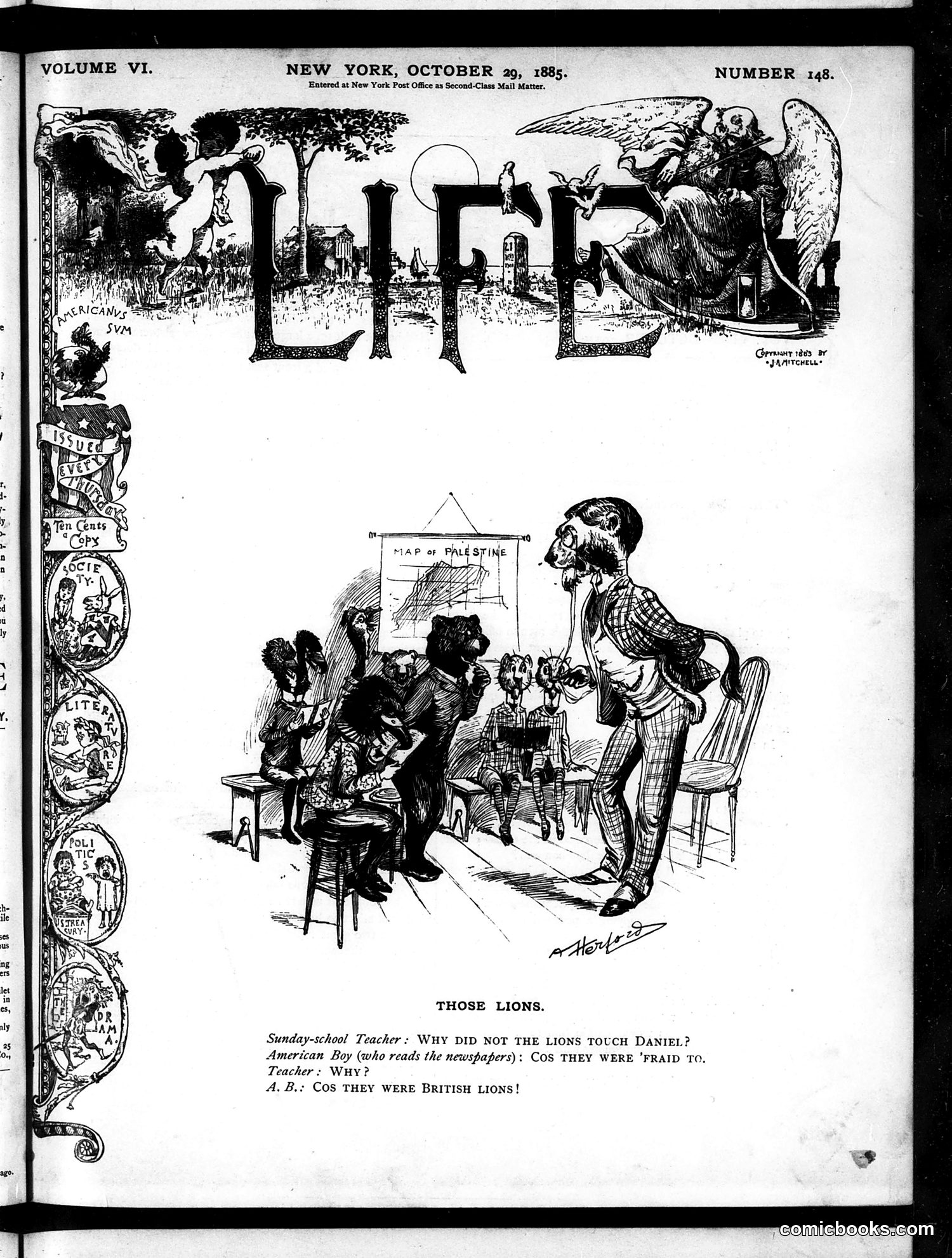 Life — October 29, 1885 — page 1: Life, 1885-10-29