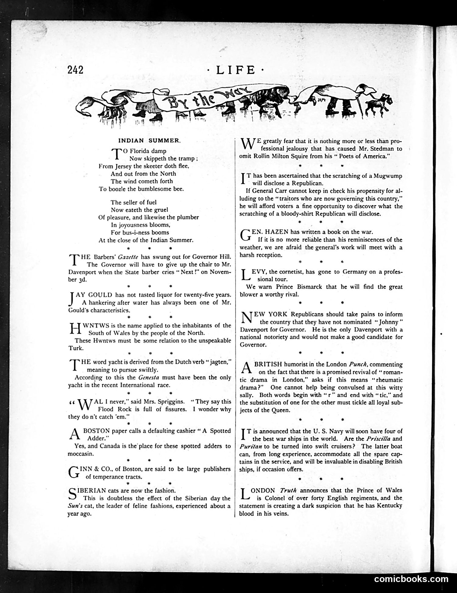 Life — October 29, 1885 — page 4: Life, 1885-10-29