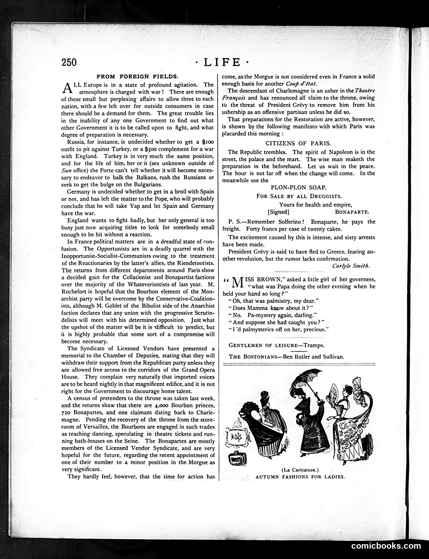 Life — October 29, 1885 — page 12: Life, 1885-10-29