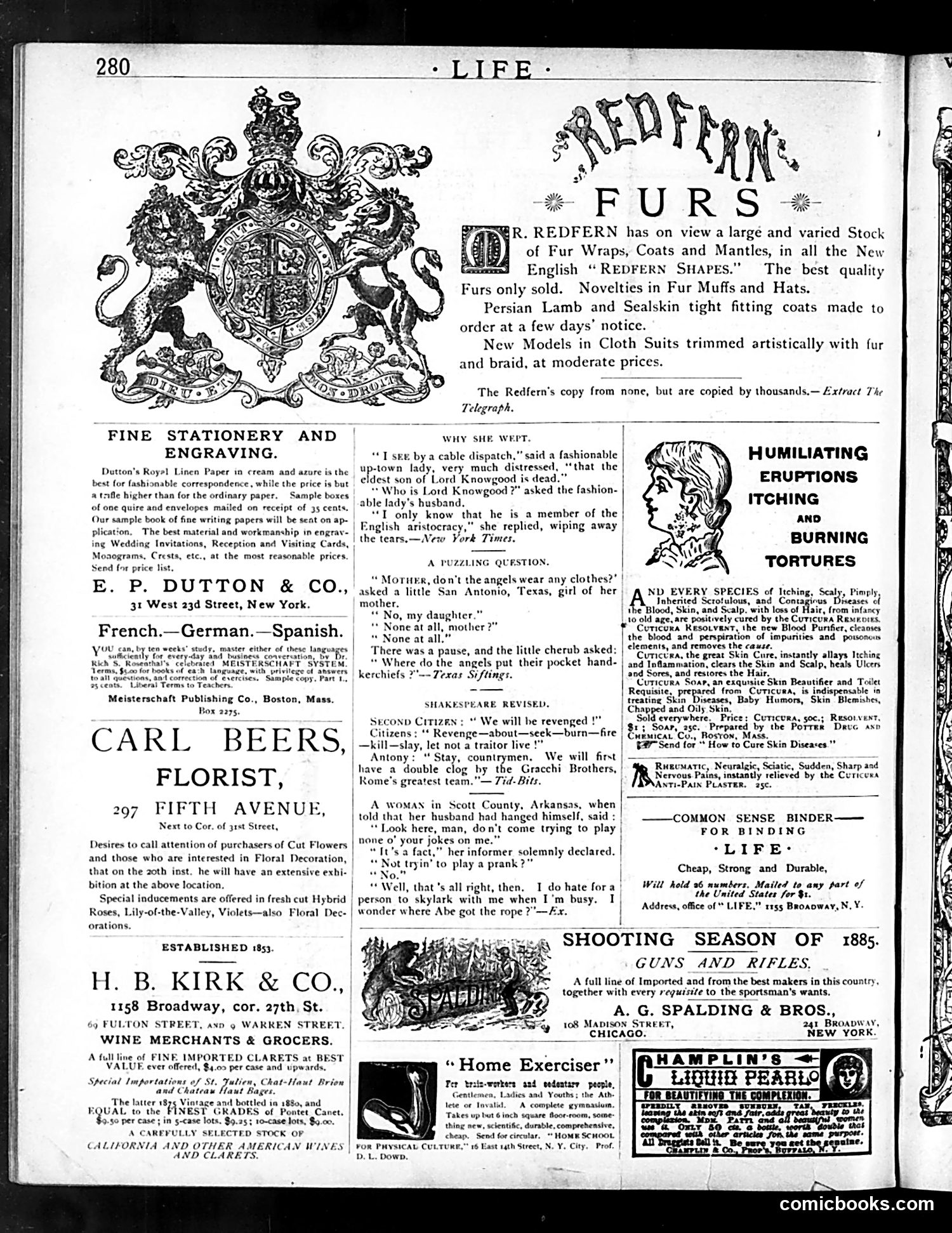 Life — November 12, 1885 — page 14: Life, 1885-11-12