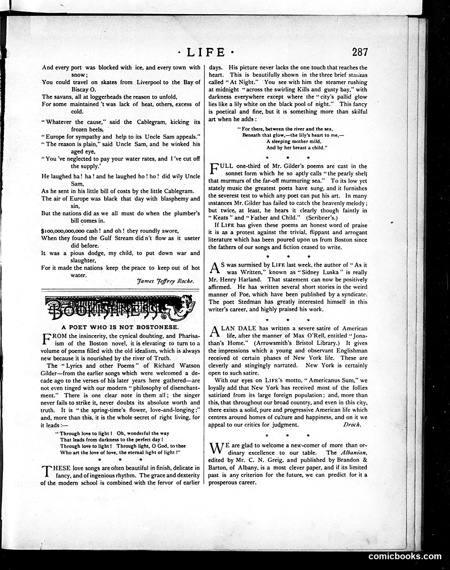 Life — November 19, 1885 — page 7: Life, 1885-11-19