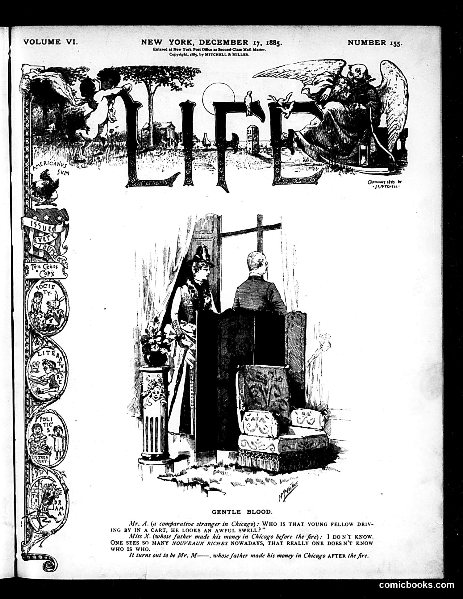 Life — December 17, 1885 — page 1: Life, 1885-12-17