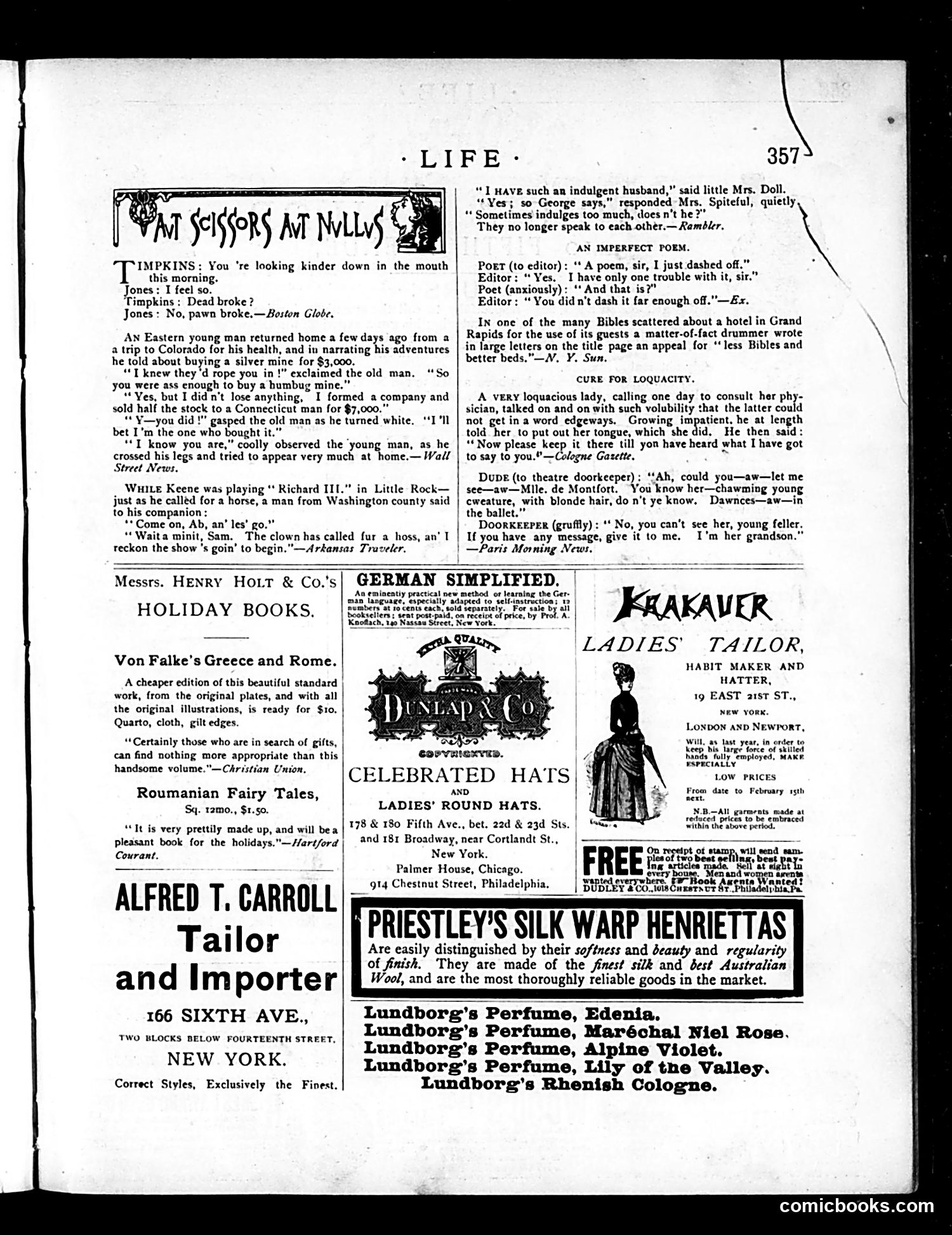 Life — December 17, 1885 — page 13: Life, 1885-12-17