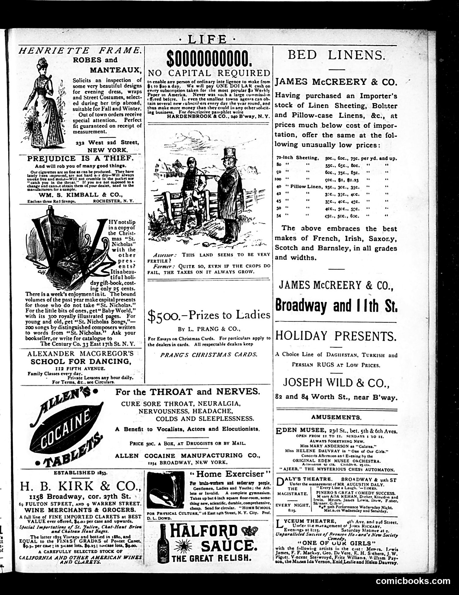 Life — December 17, 1885 — page 15: Life, 1885-12-17