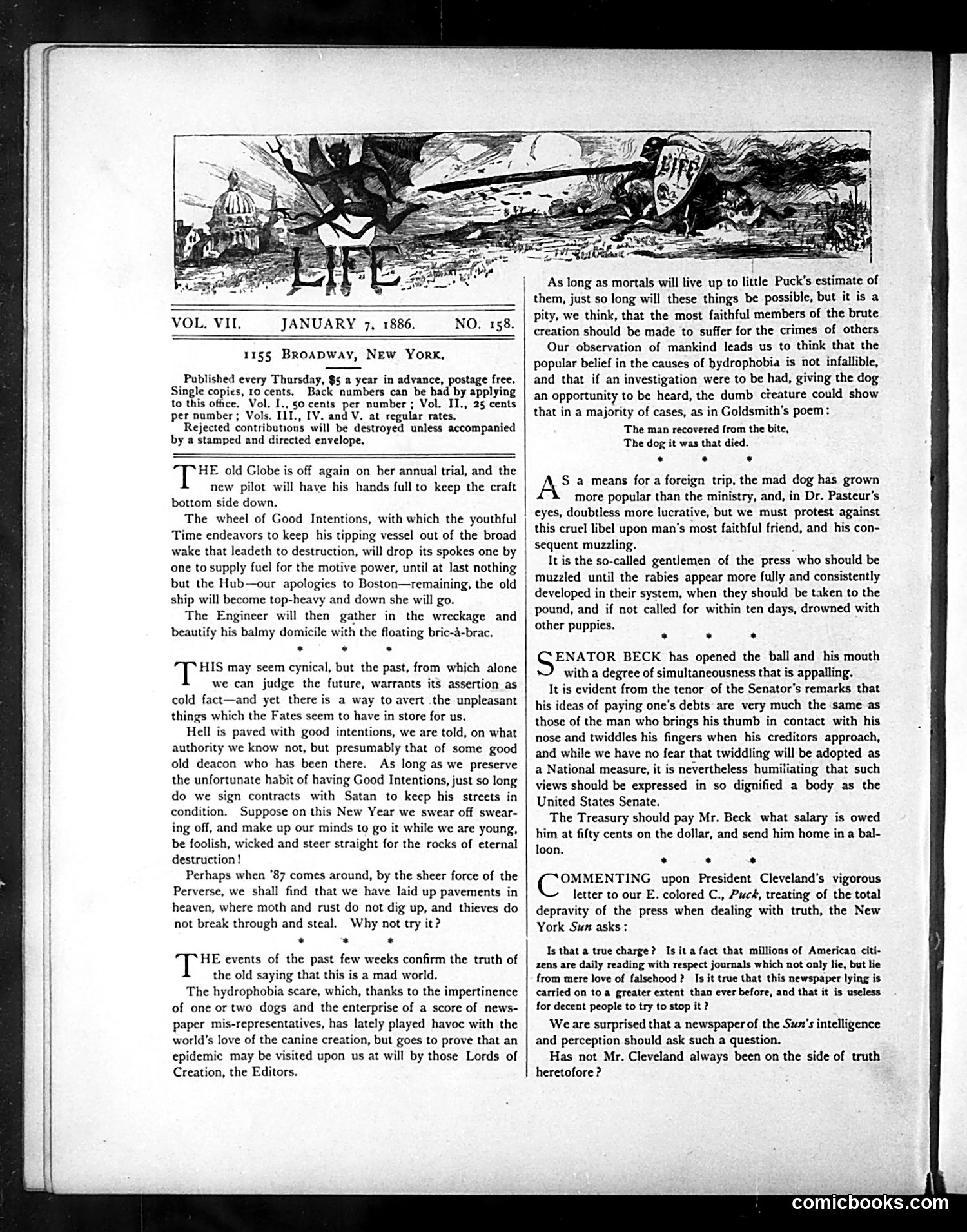 Life — January 7, 1886 — page 2: Life, 1886-01-07