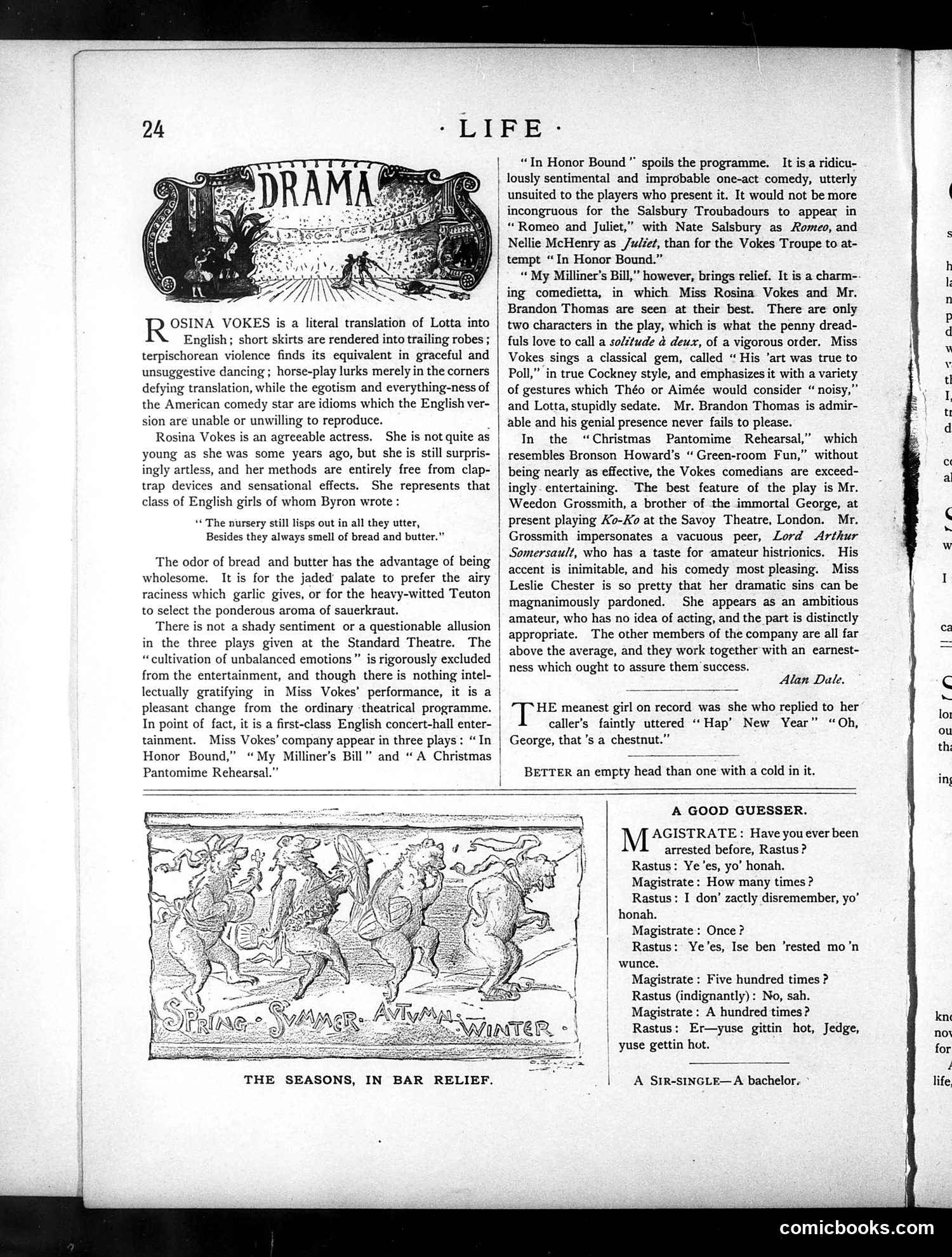 Life — January 7, 1886 — page 10: Life, 1886-01-07