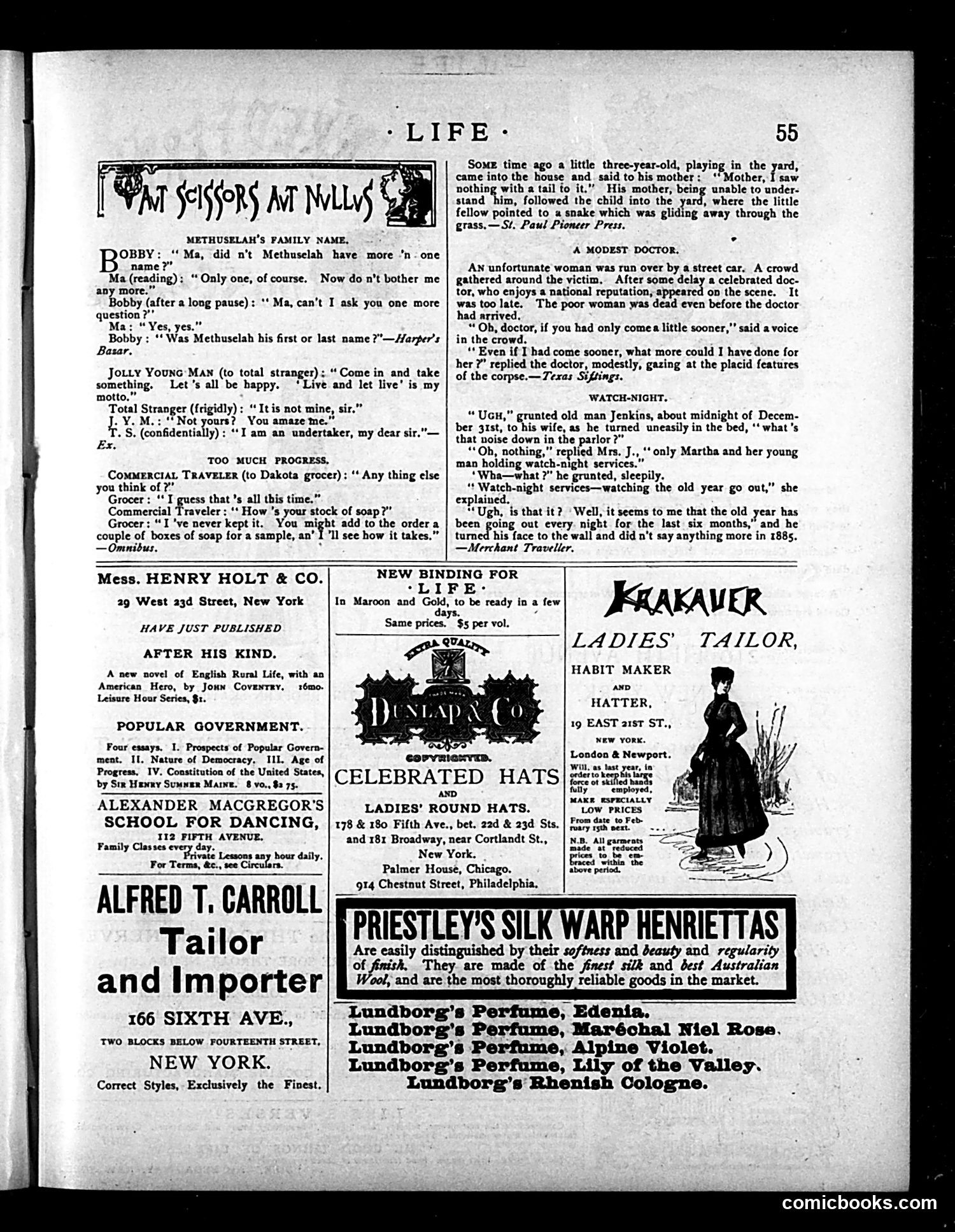 Life — January 21, 1886 — page 13: Life, 1886-01-21
