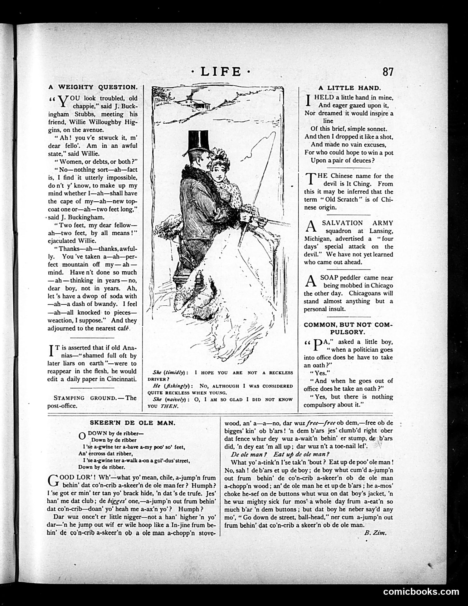 Life — February 11, 1886 — page 3: Life, 1886-02-11