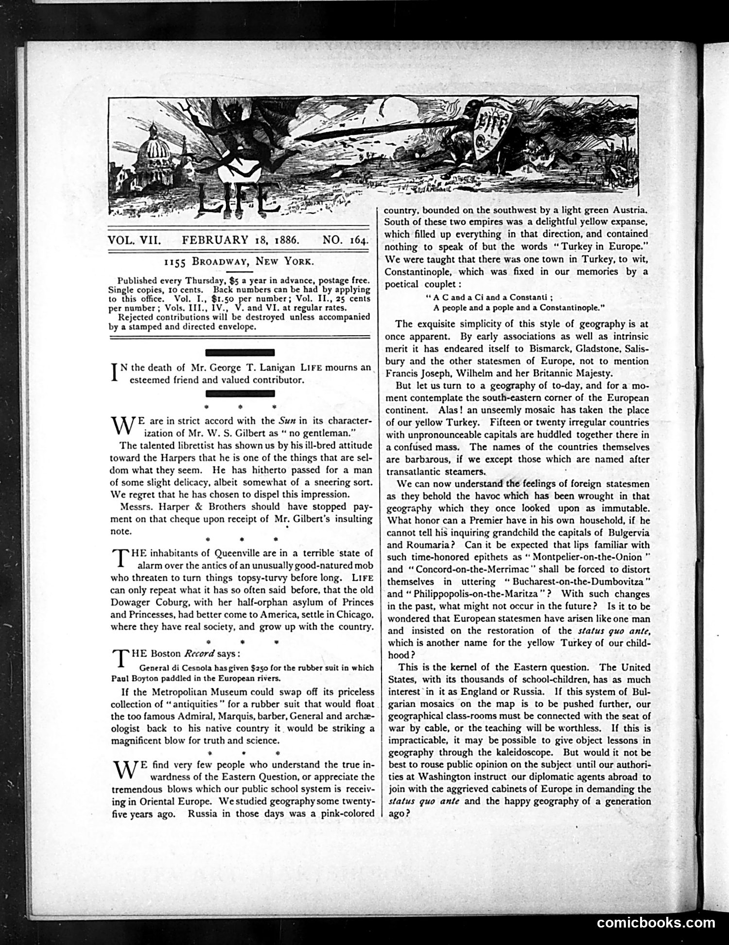 Life — February 18, 1886 — page 2: Life, 1886-02-18