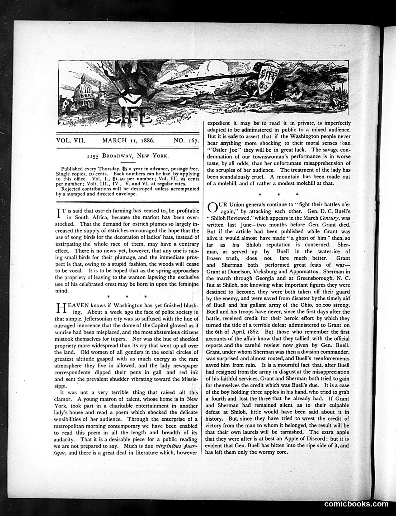 Life — March 11, 1886 — page 2: Life, 1886-03-11