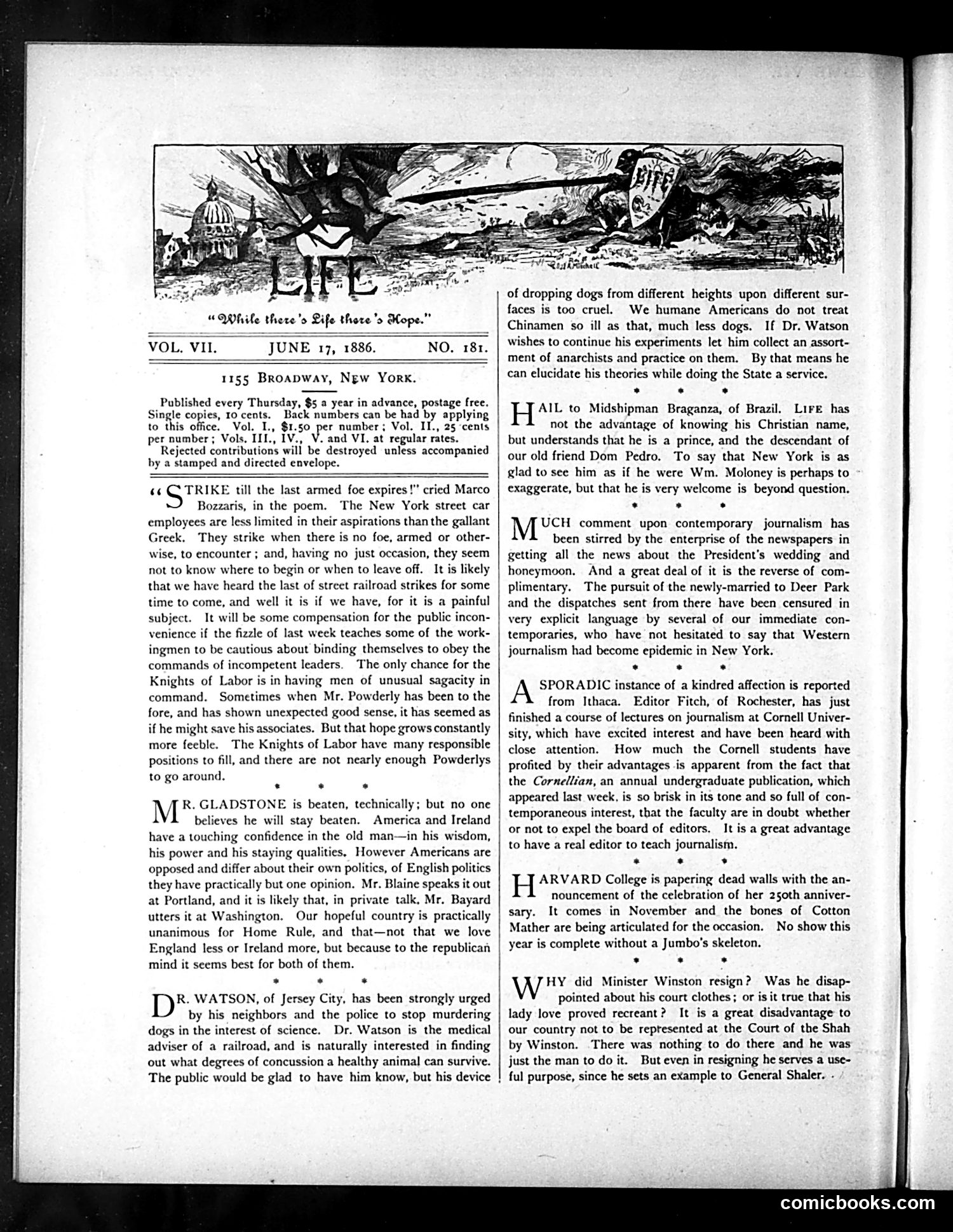 Life — June 17, 1886 — page 2: Life, 1886-06-17