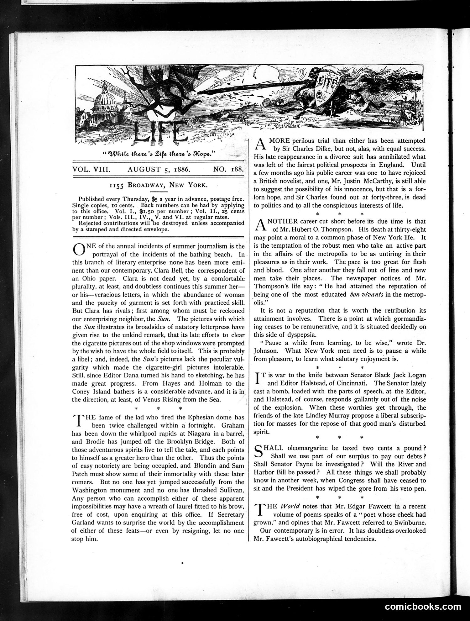 Life — August 5, 1886 — page 2: Life, 1886-08-05
