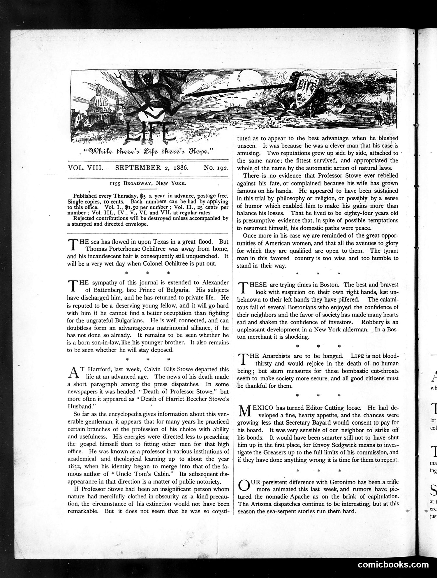 Life — September 2, 1886 — page 2: Life, 1886-09-02