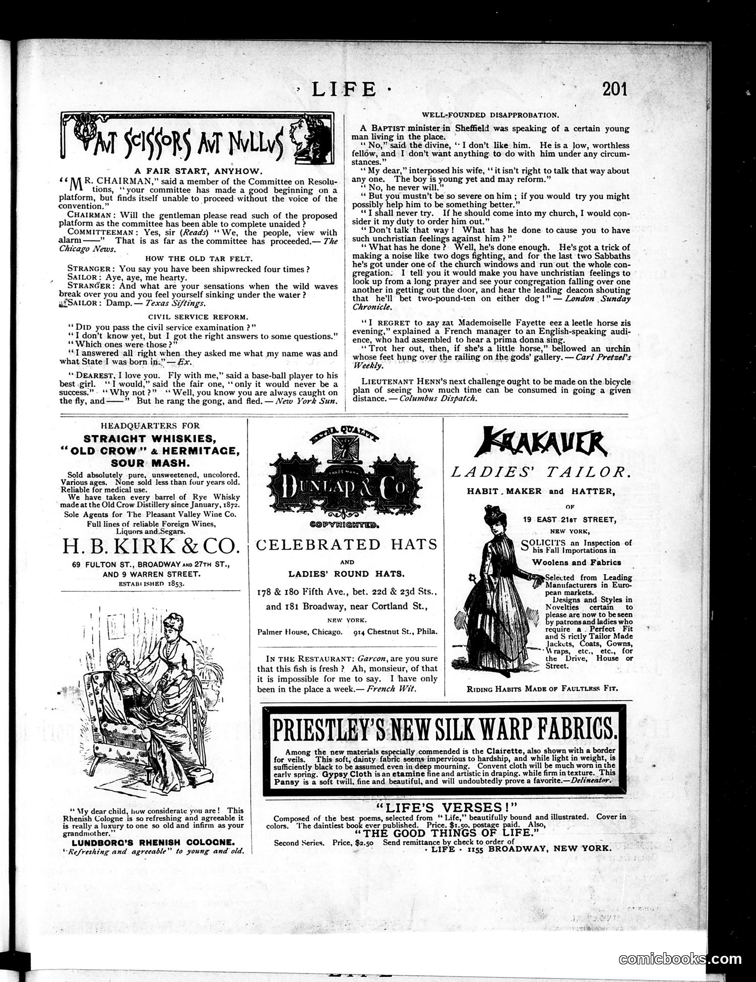 Life — September 30, 1886 — page 13: Life, 1886-09-30