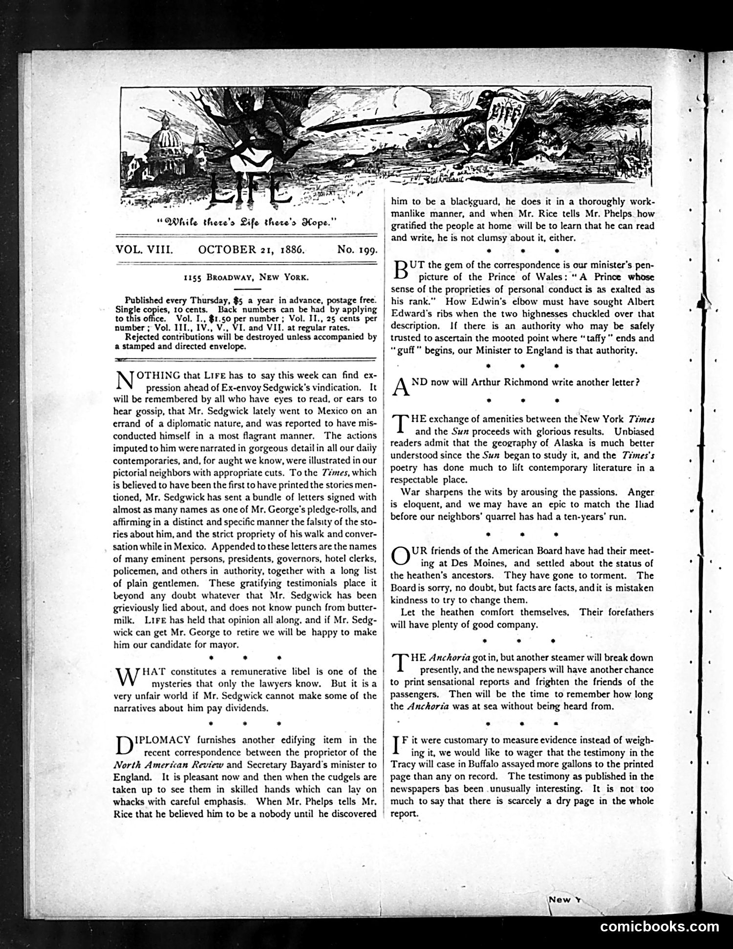Life — October 21, 1886 — page 2: Life, 1886-10-21