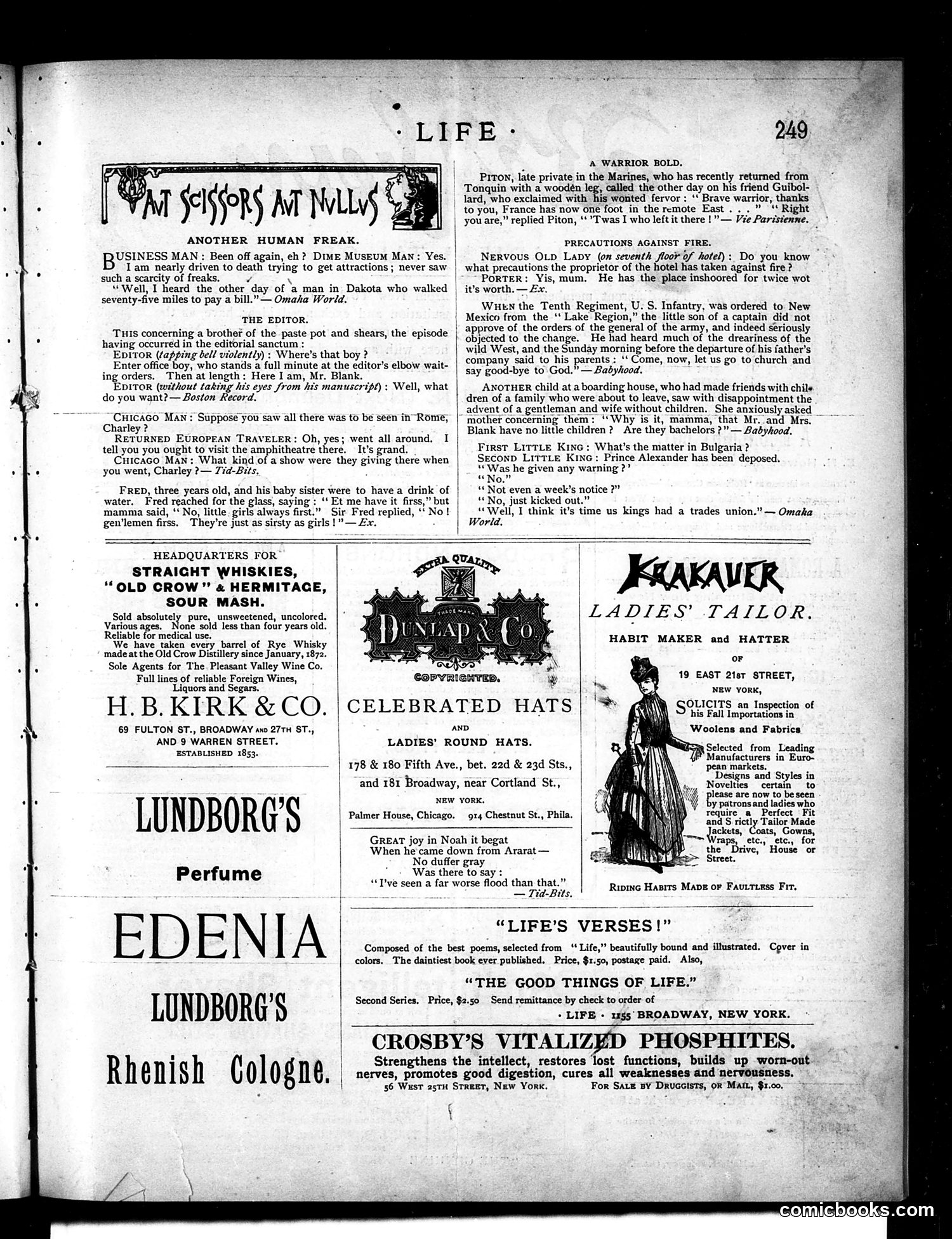 Life — October 21, 1886 — page 13: Life, 1886-10-21