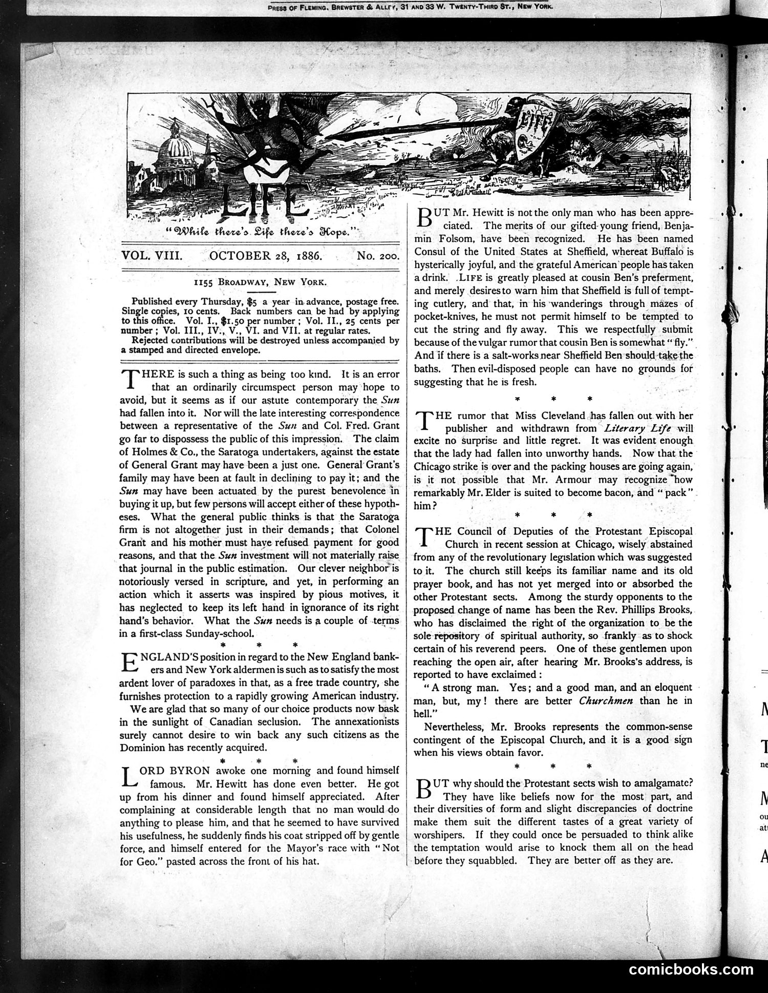 Life — October 28, 1886 — page 2: Life, 1886-10-28