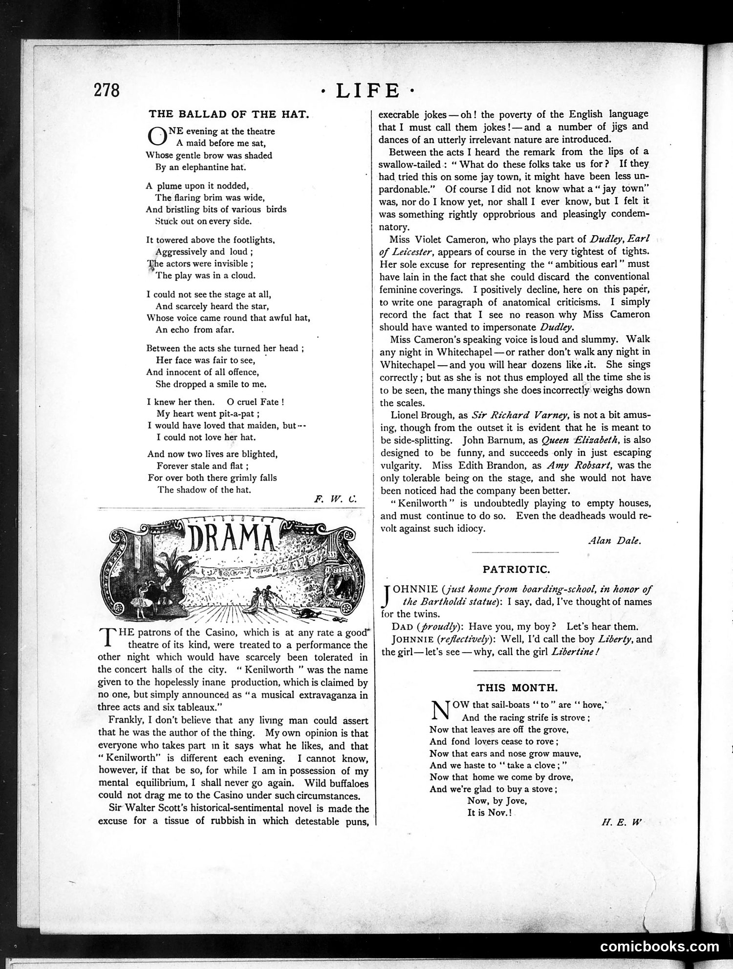 Life — November 4, 1886 — page 10: Life, 1886-11-04