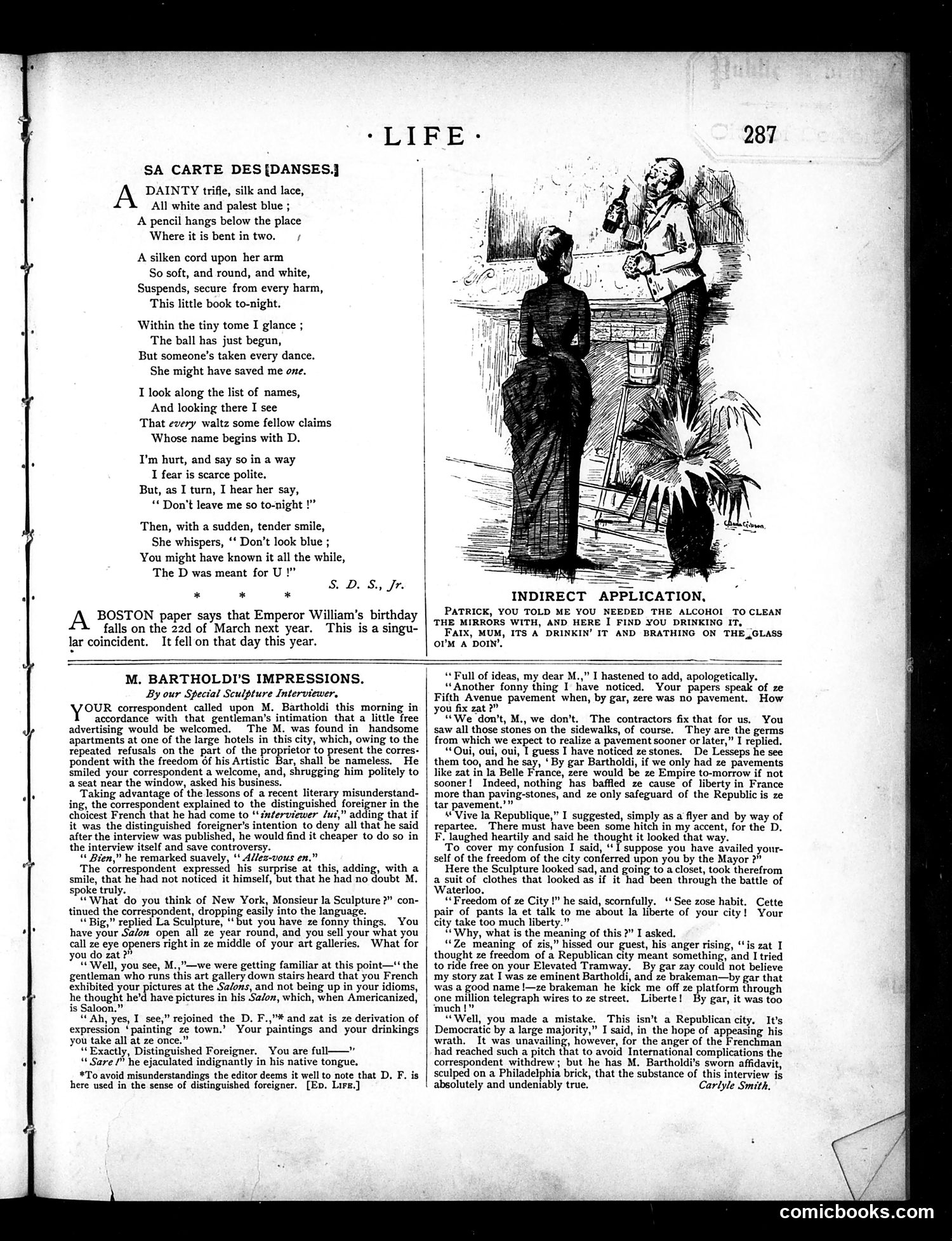 Life — November 11, 1886 — page 3: Life, 1886-11-11