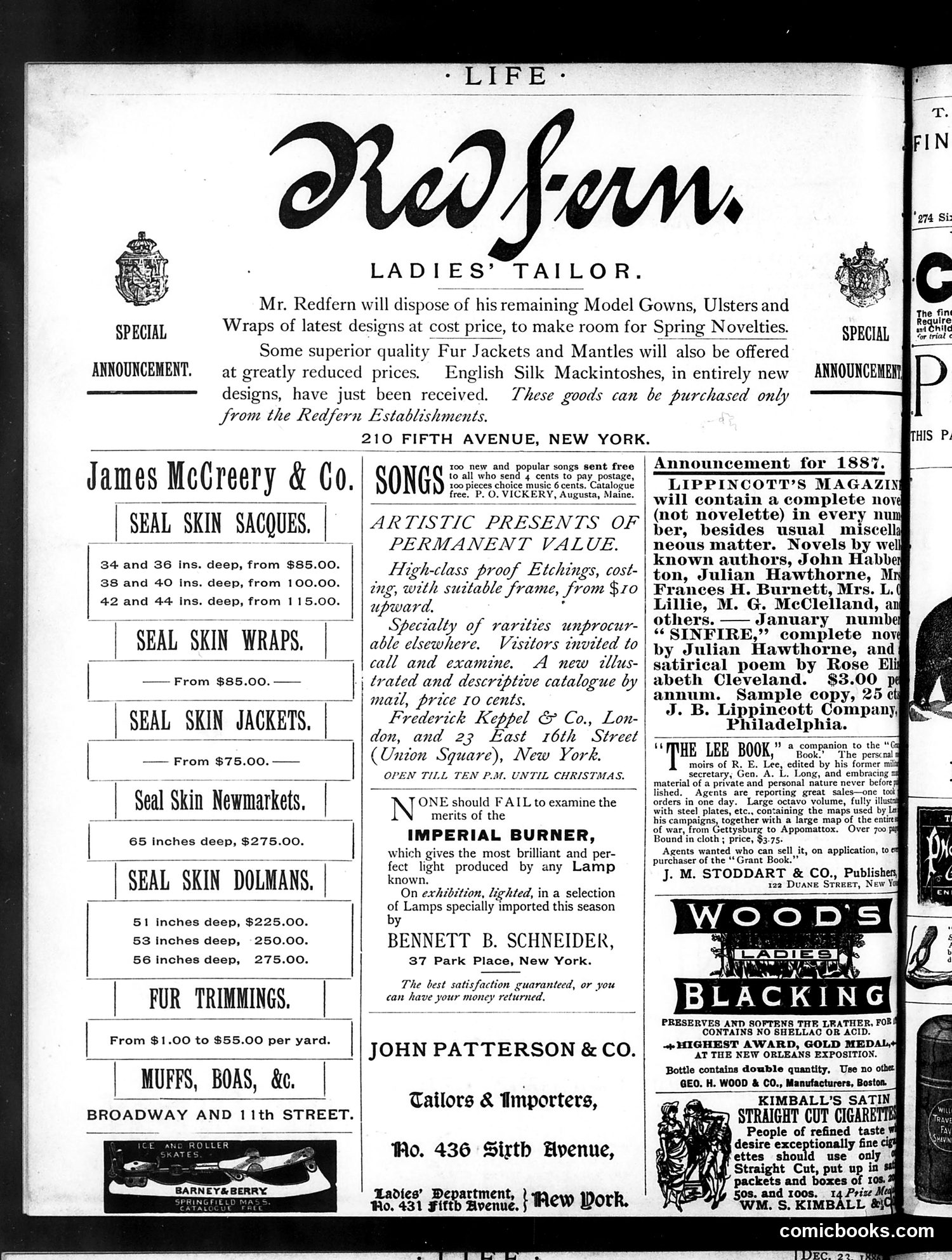Life — December 23, 1886 — page 14: Life, 1886-12-23