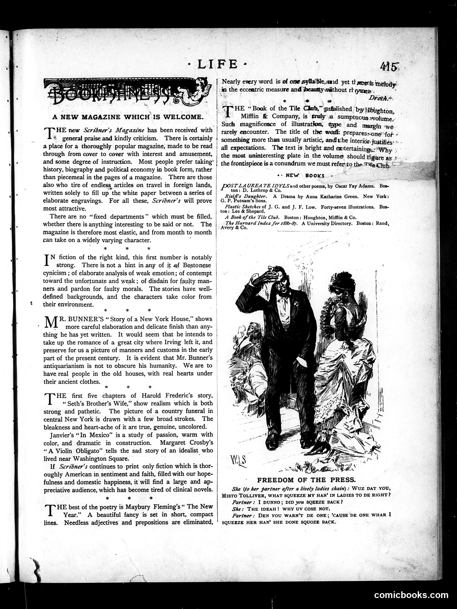 Life — December 30, 1886 — page 5: Life, 1886-12-30