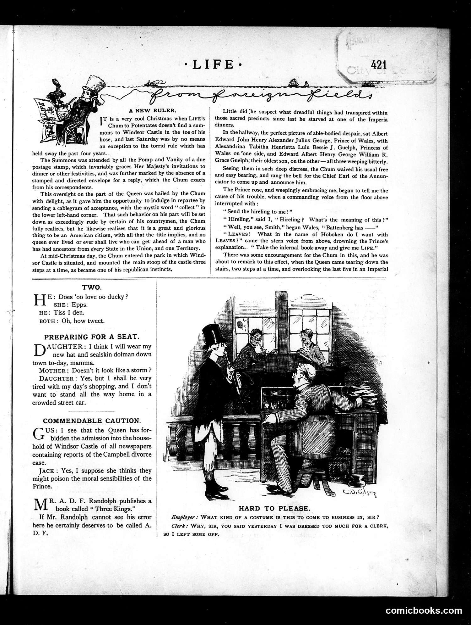 Life — December 30, 1886 — page 11: Life, 1886-12-30