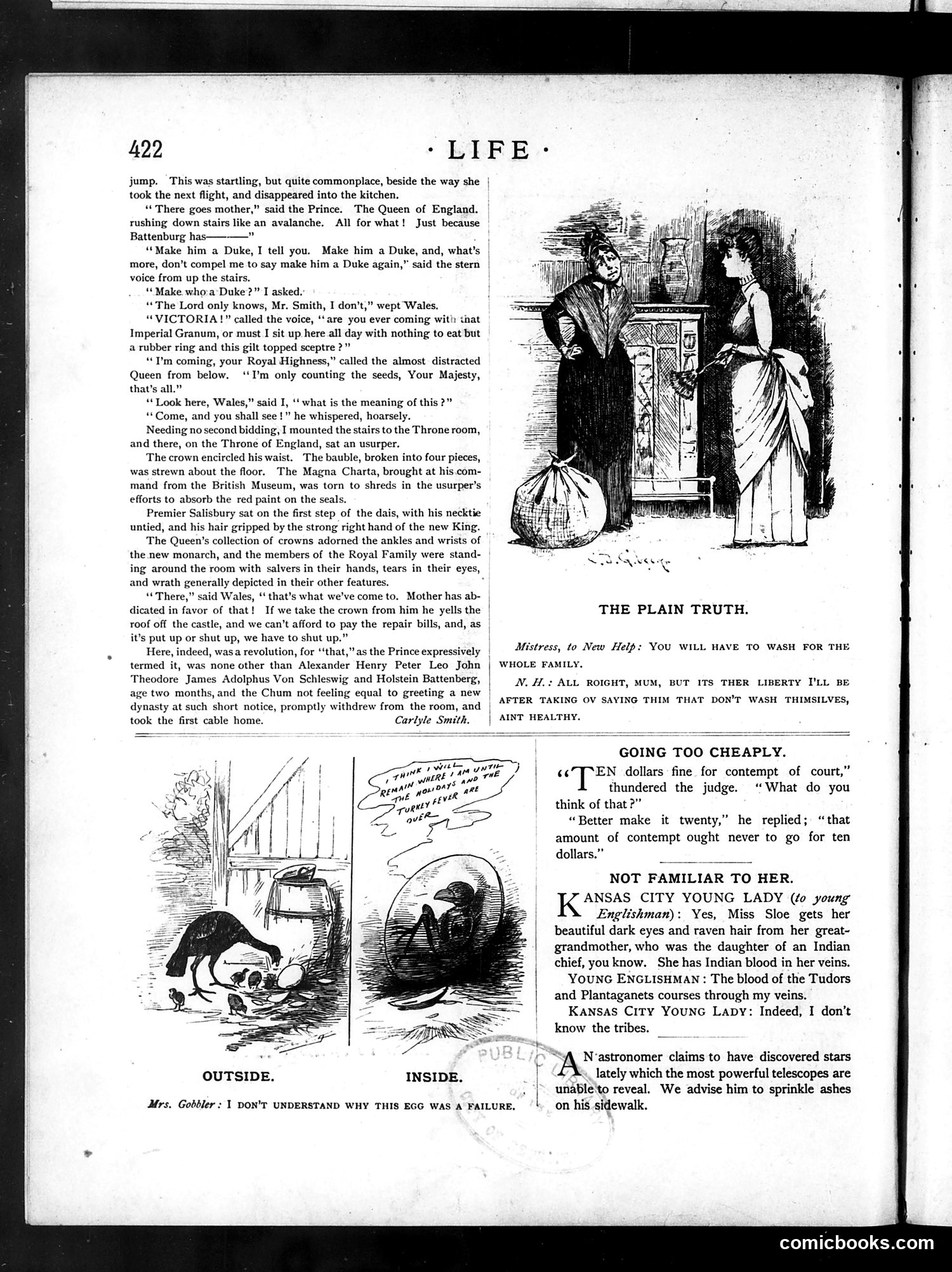 Life — December 30, 1886 — page 12: Life, 1886-12-30