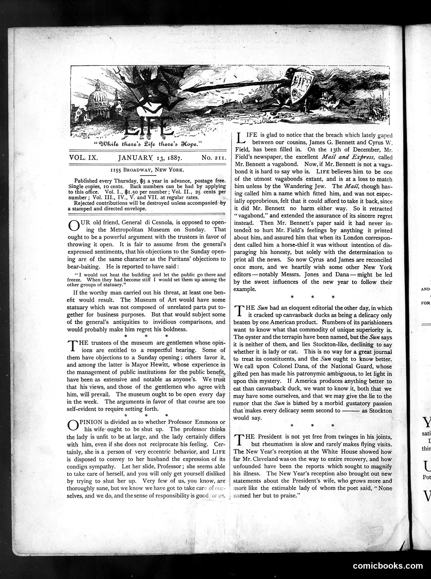 Life — January 13, 1887 — page 2: Life, 1887-01-13