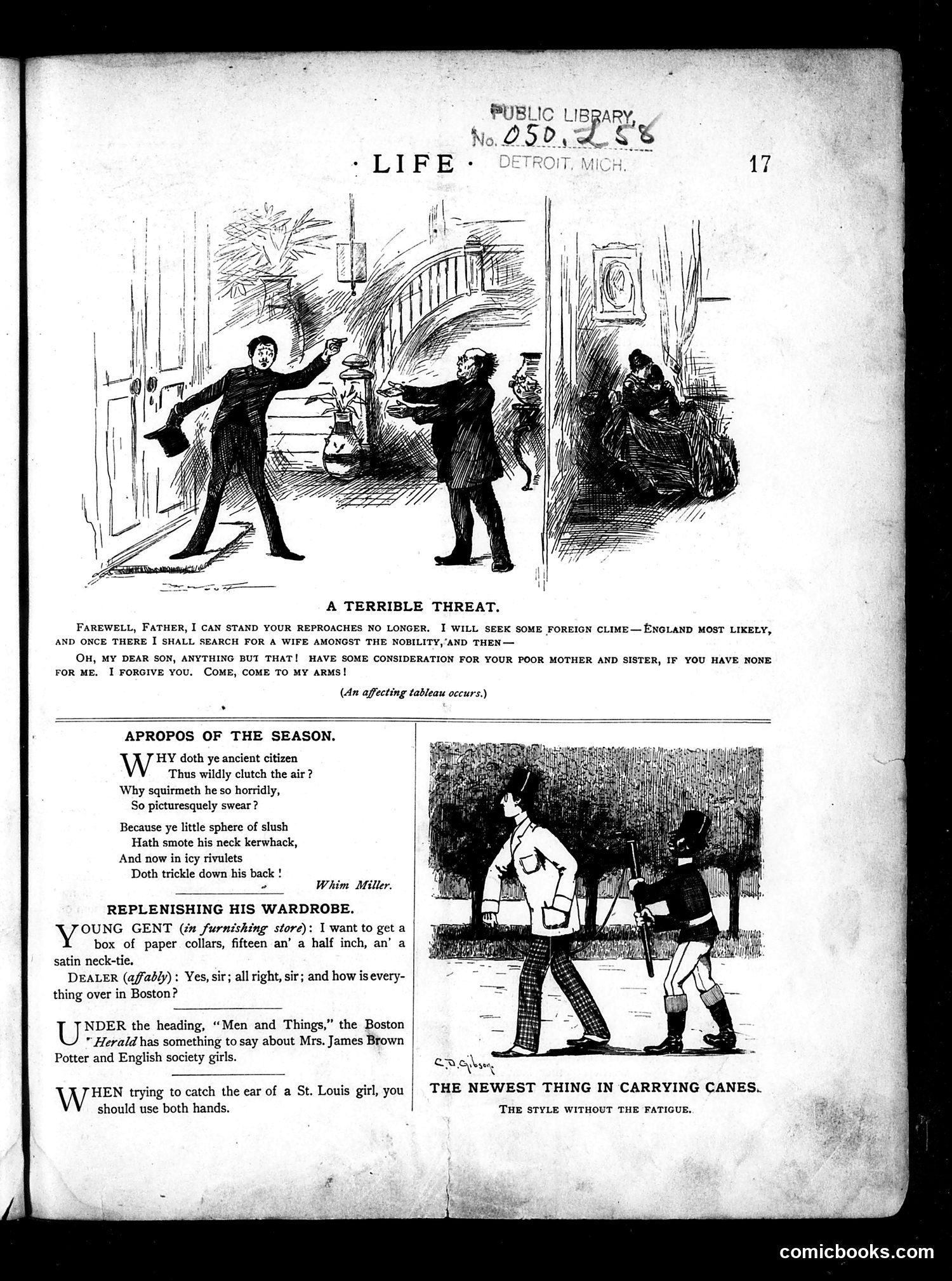 Life — January 13, 1887 — page 3: Life, 1887-01-13