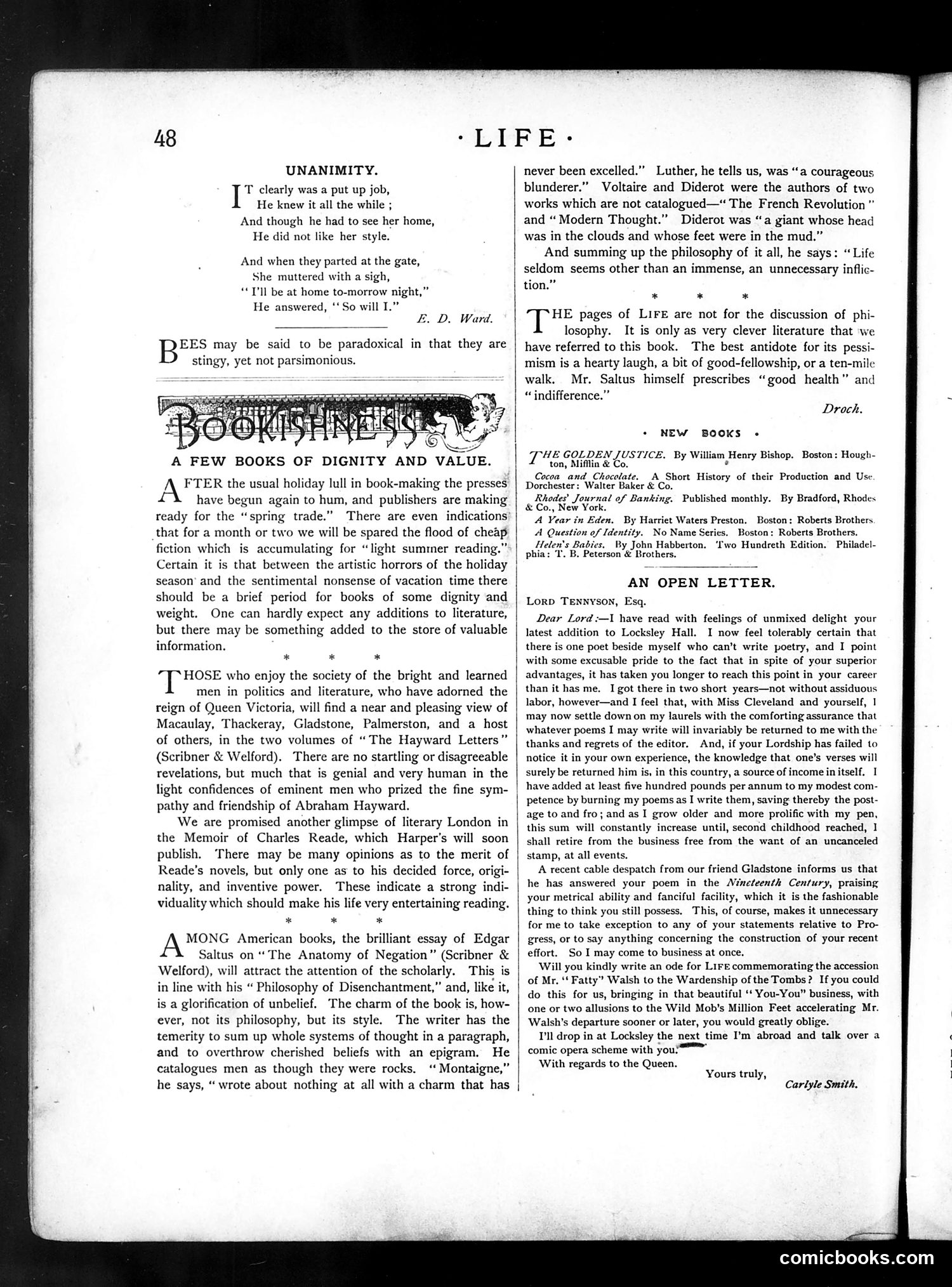 Life — January 27, 1887 — page 6: Life, 1887-01-27