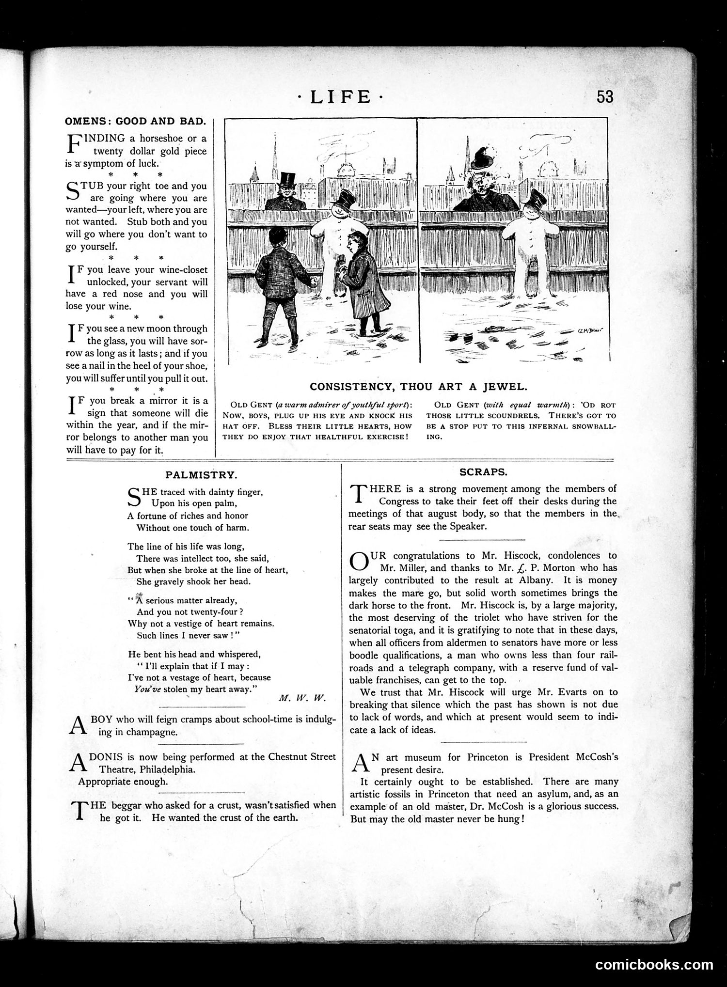 Life — January 27, 1887 — page 11: Life, 1887-01-27